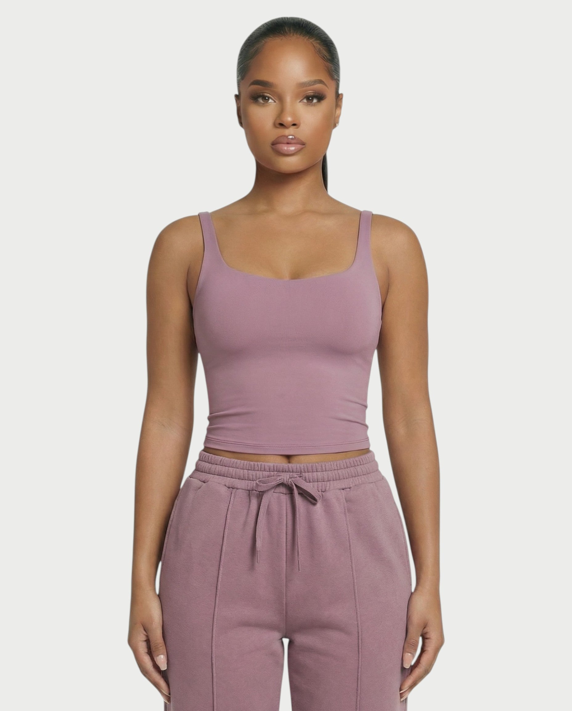 Square Neck Seamless Tank Top