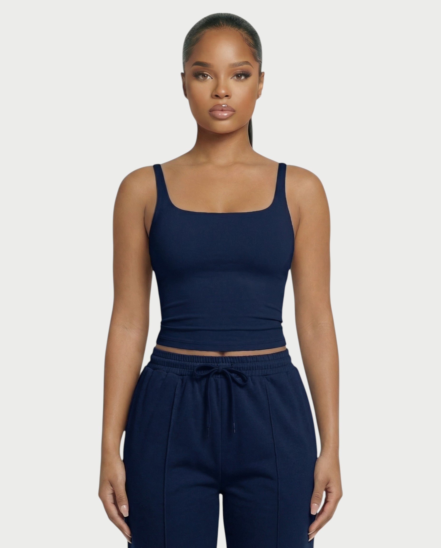 Square Neck Seamless Tank Top