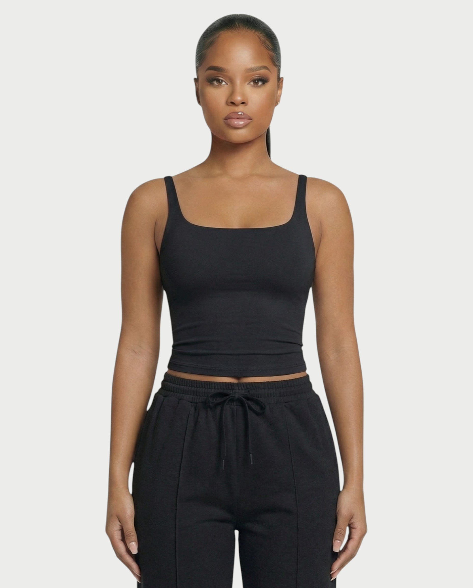 Square Neck Seamless Tank Top