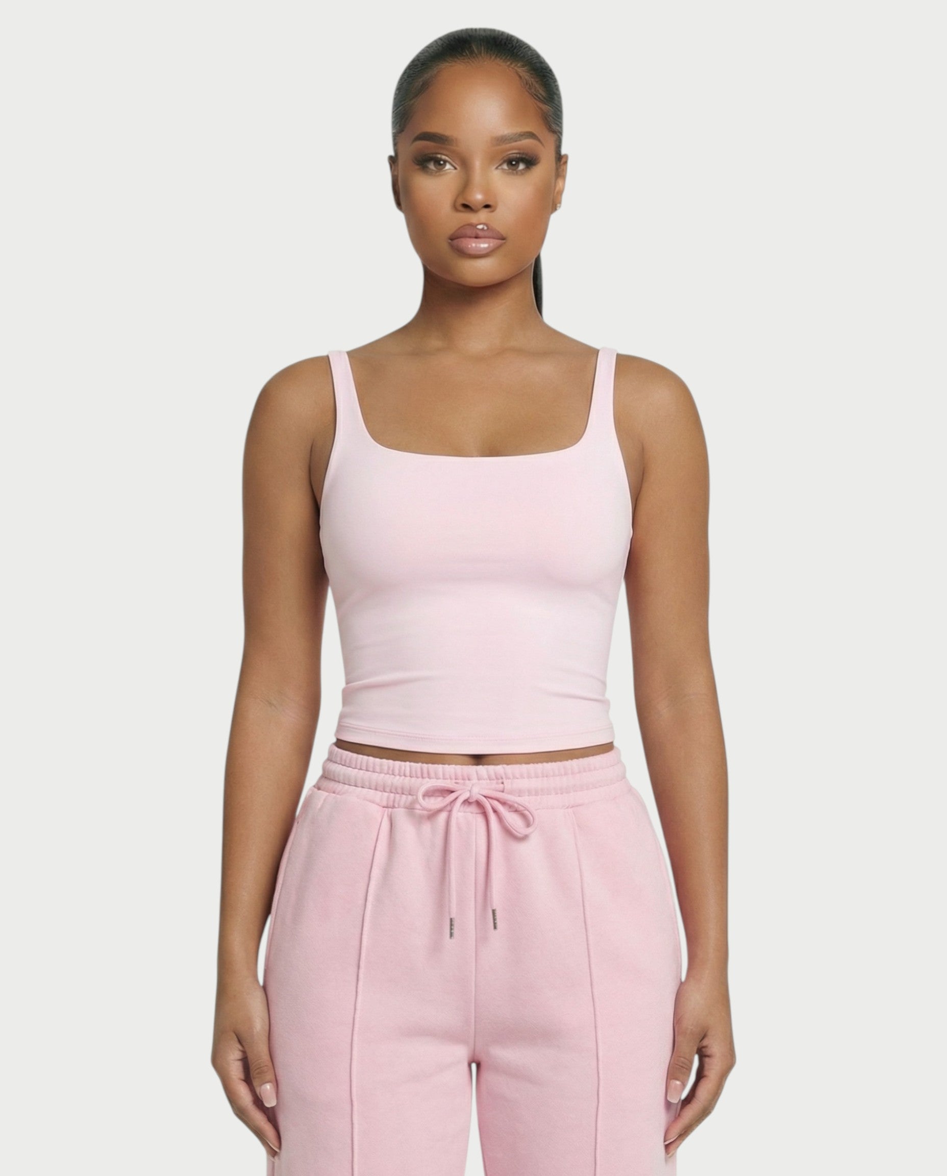 Square Neck Seamless Tank Top