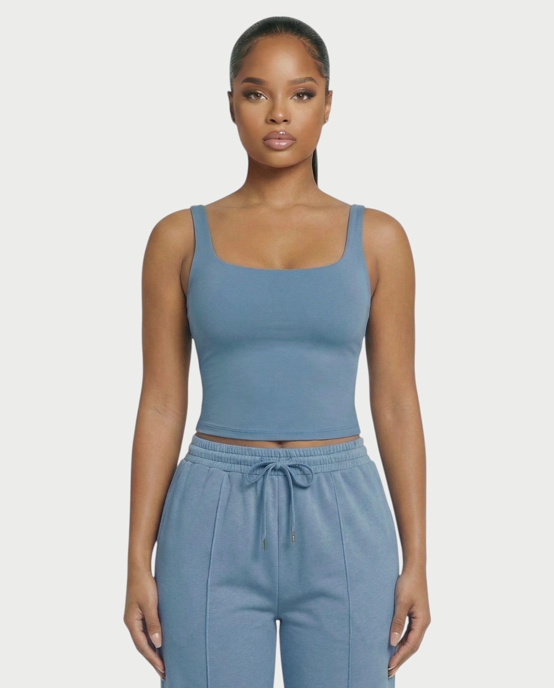 Square Neck Seamless Tank Top