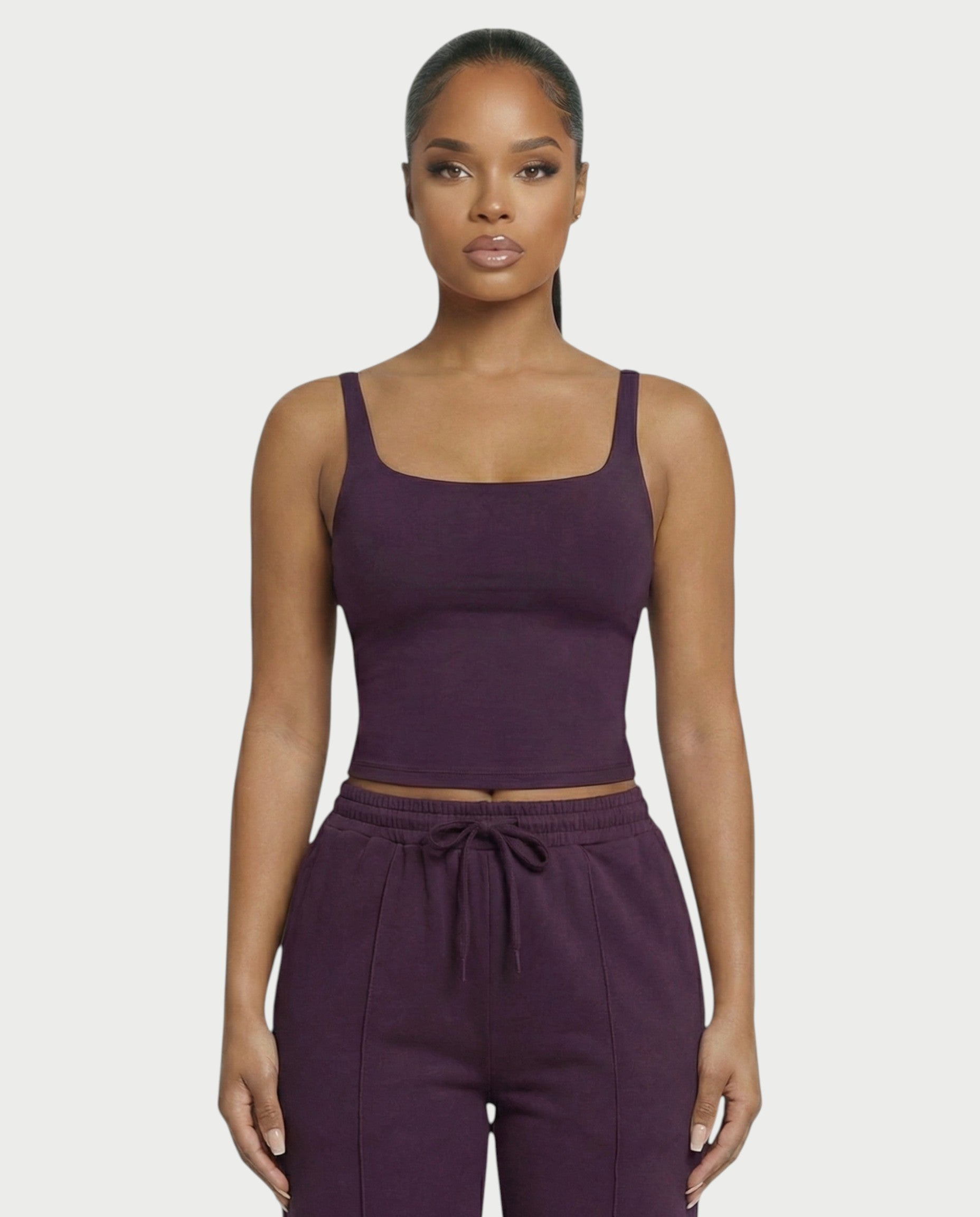 Square Neck Seamless Tank Top