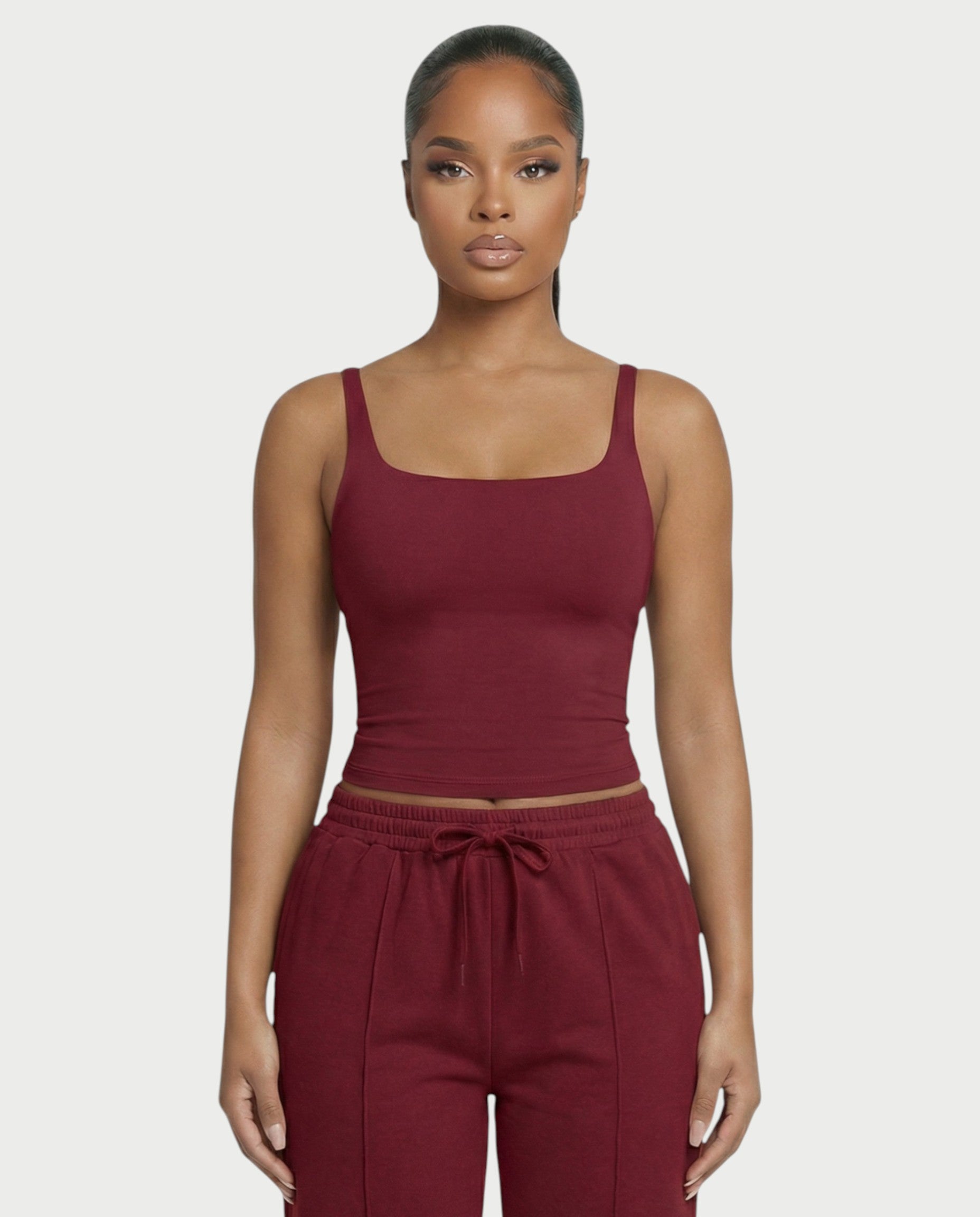 Square Neck Seamless Tank Top