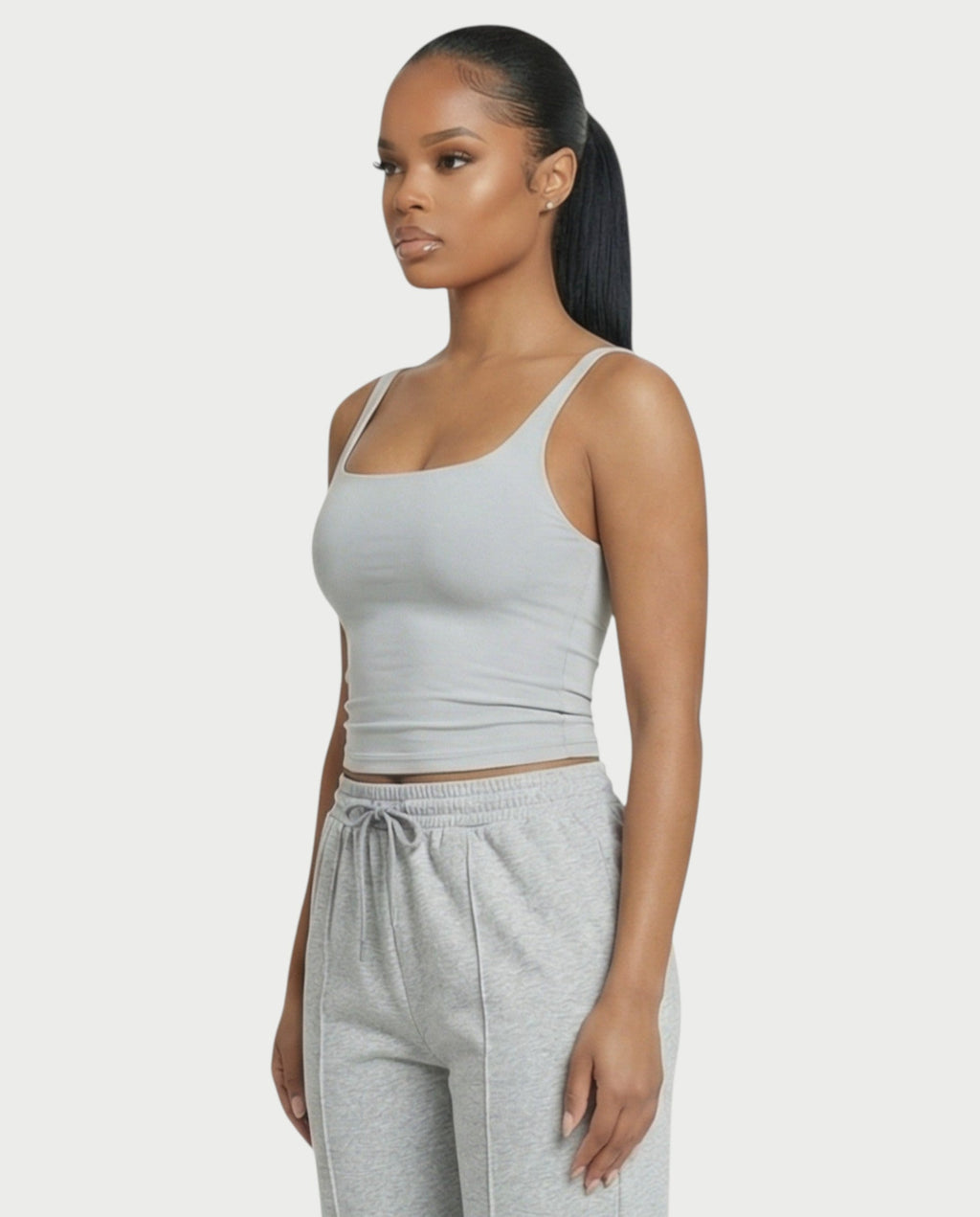 Square Neck Seamless Tank Top