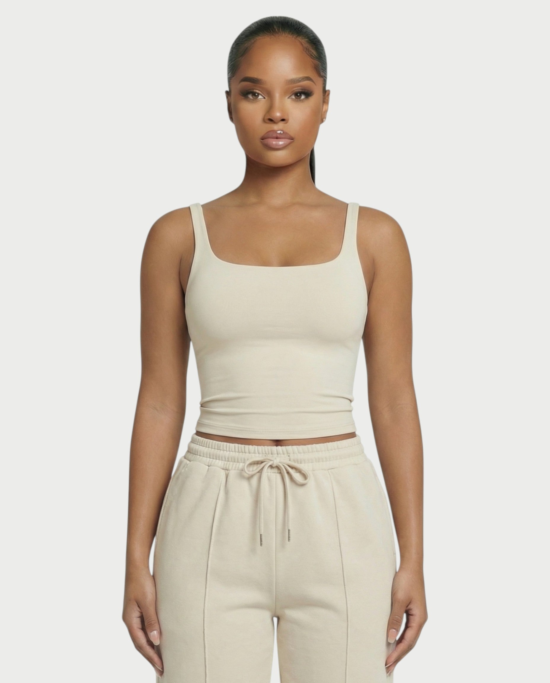 Square Neck Seamless Tank Top