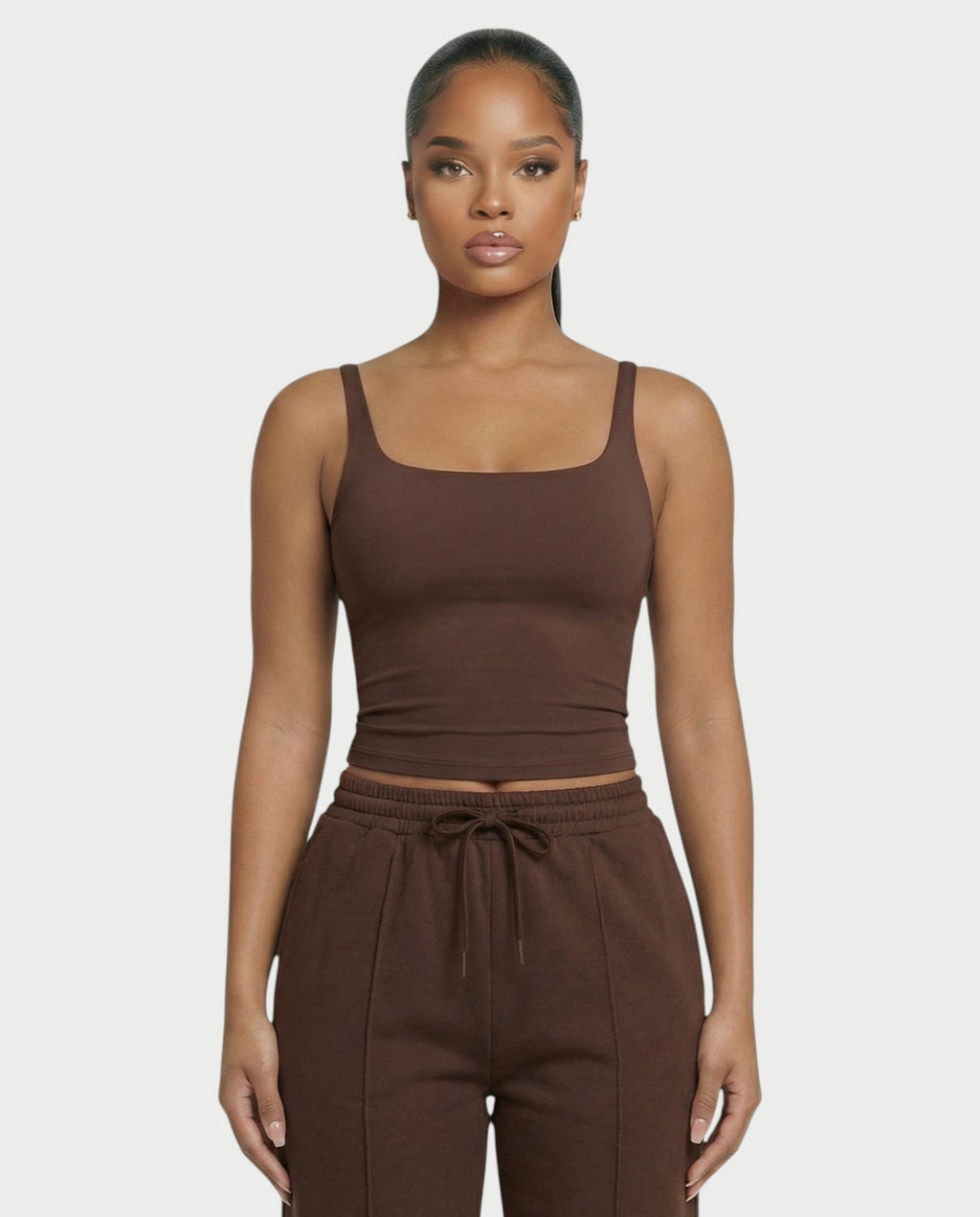 Square Neck Seamless Tank Top