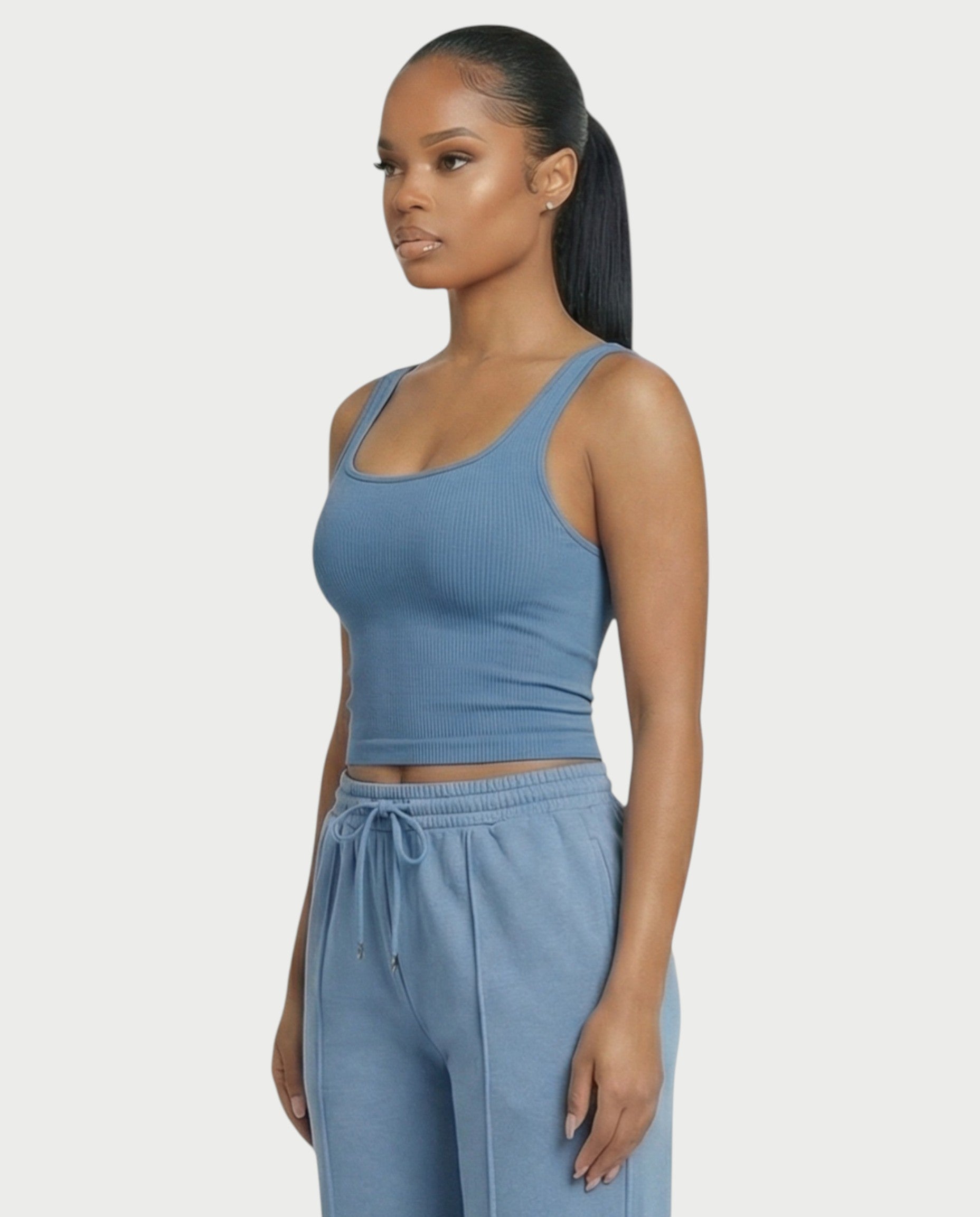 Square Neck Seamless Tank Top
