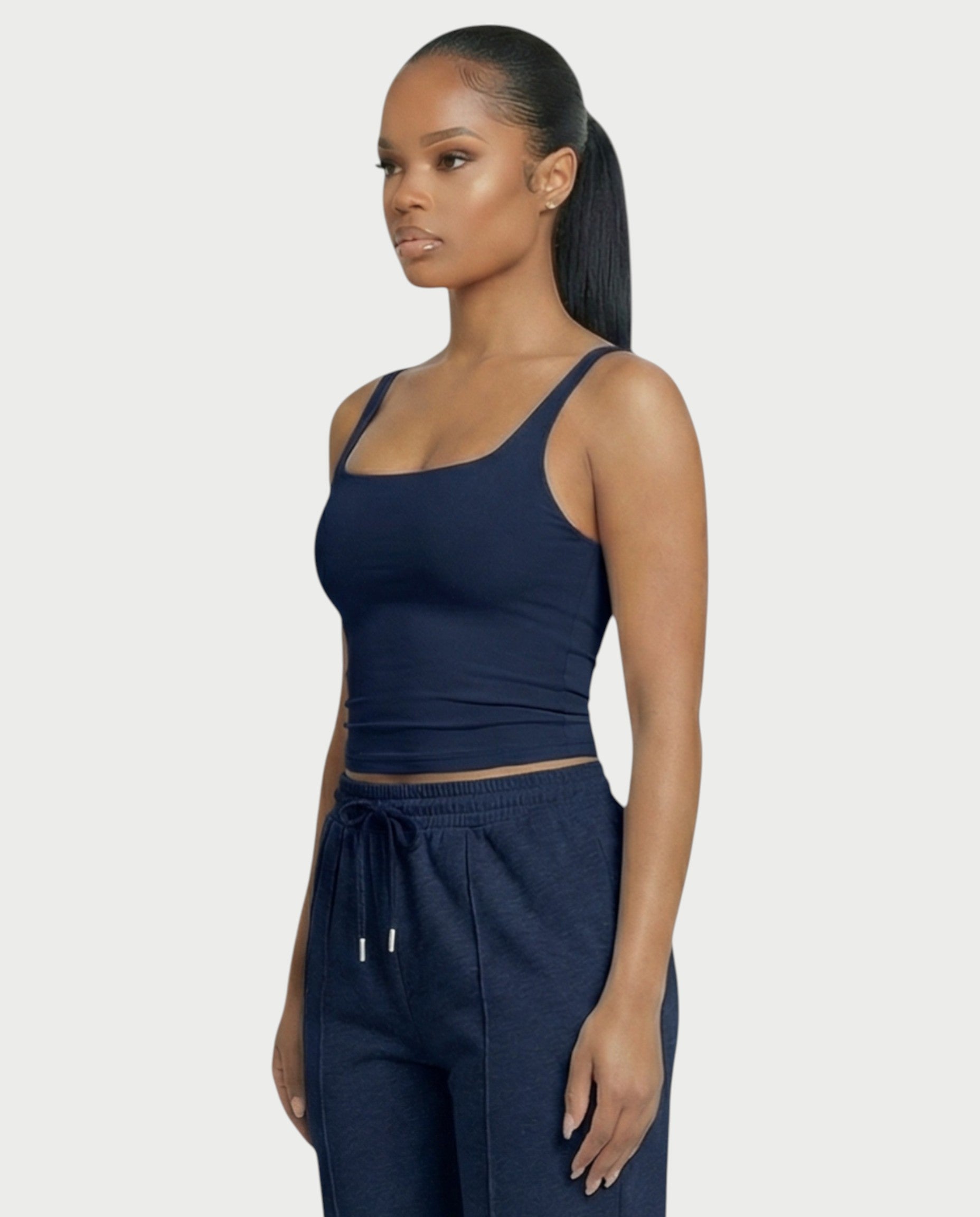 Square Neck Seamless Tank Top