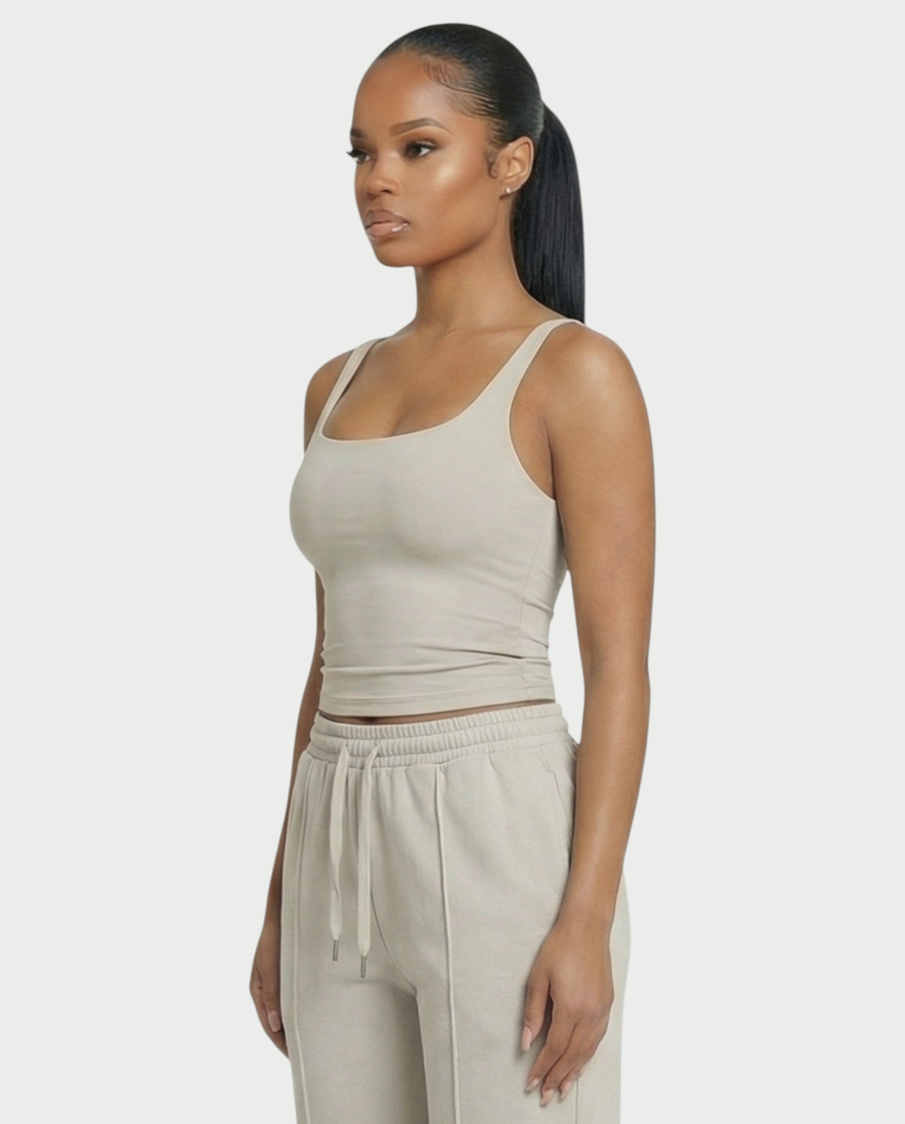 Square Neck Seamless Tank Top