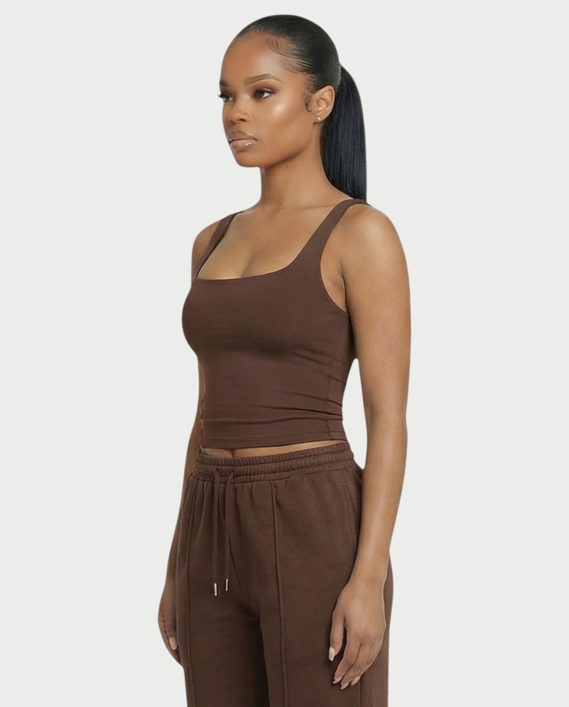 Square Neck Seamless Tank Top