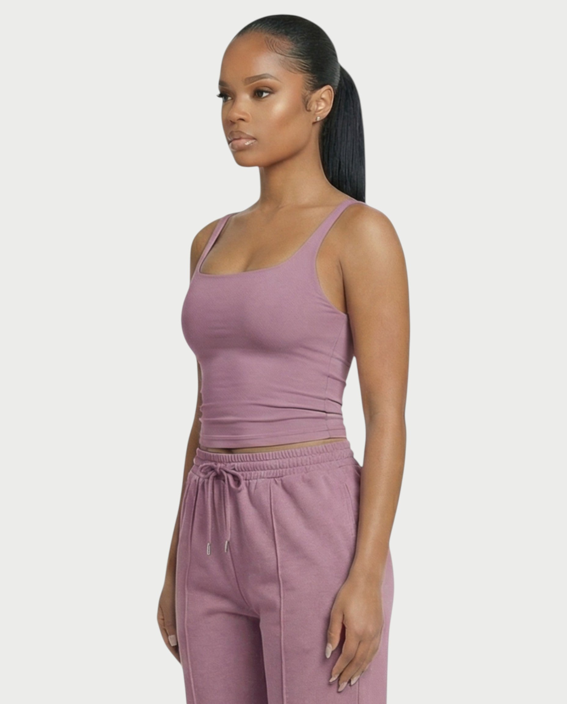 Square Neck Seamless Tank Top