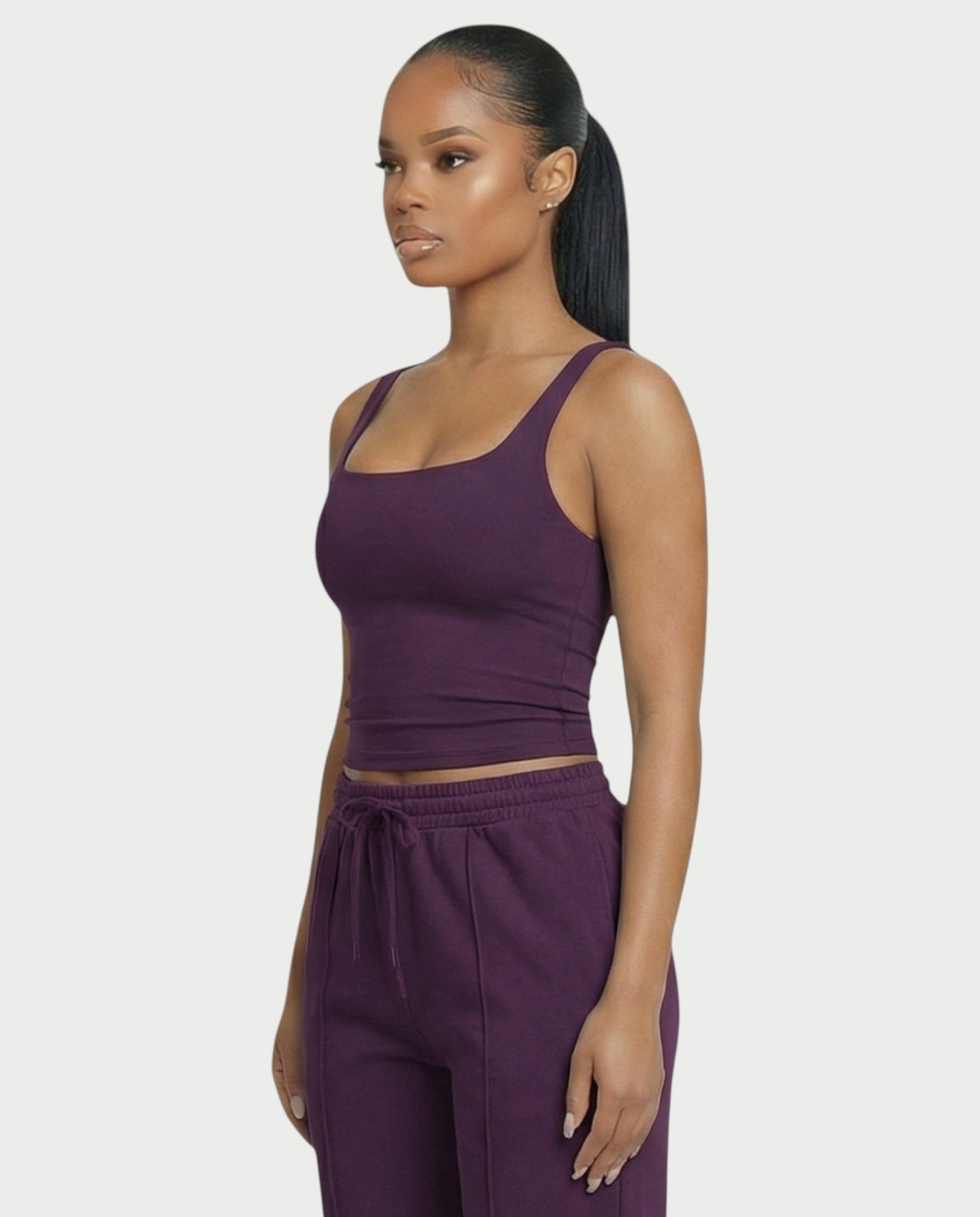 Square Neck Seamless Tank Top