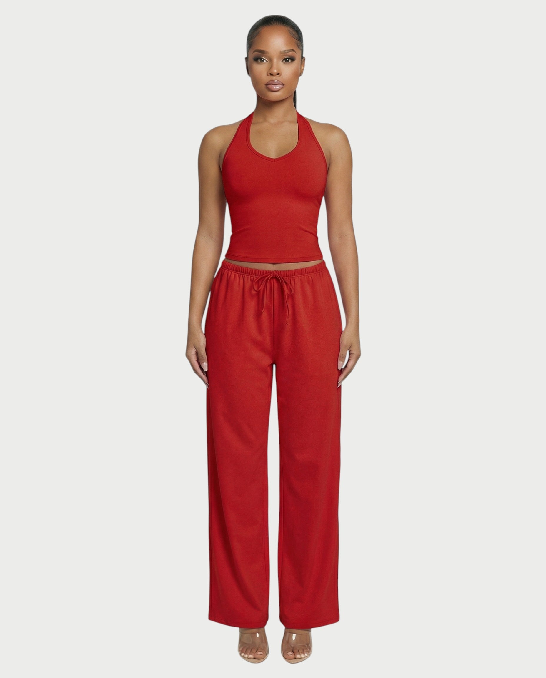 Wide-leg Drawstring Pants
