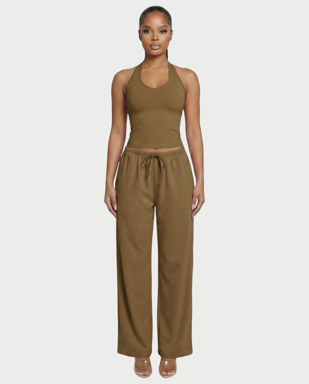 Wide-leg Drawstring Pants