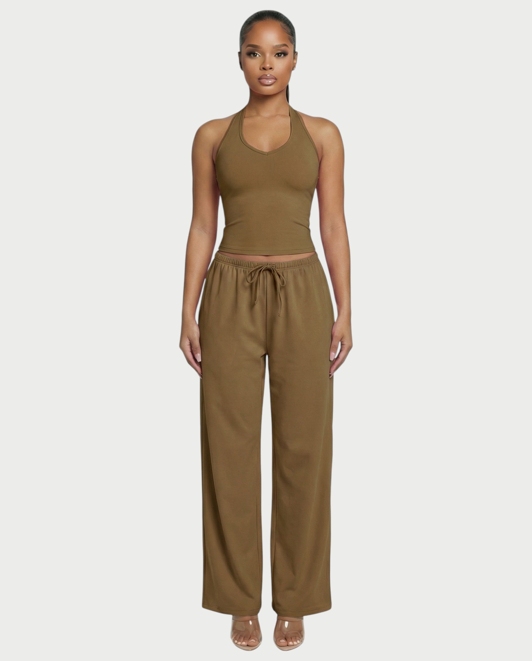 Wide-leg Drawstring Pants