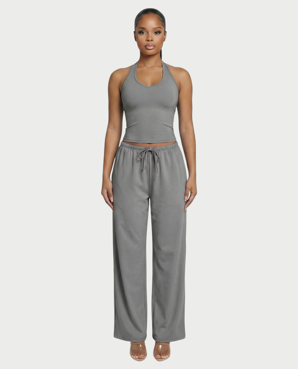 Wide-leg Drawstring Pants