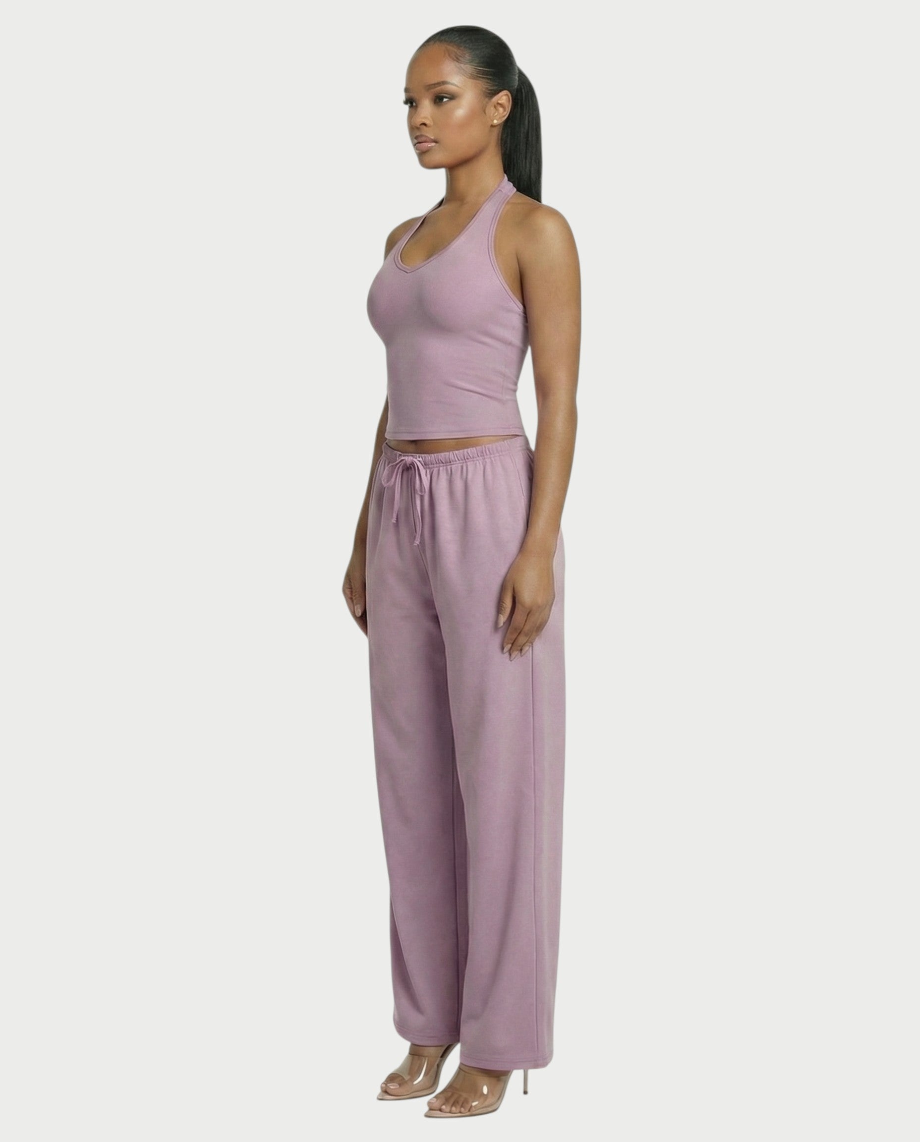 Wide-leg Drawstring Pants