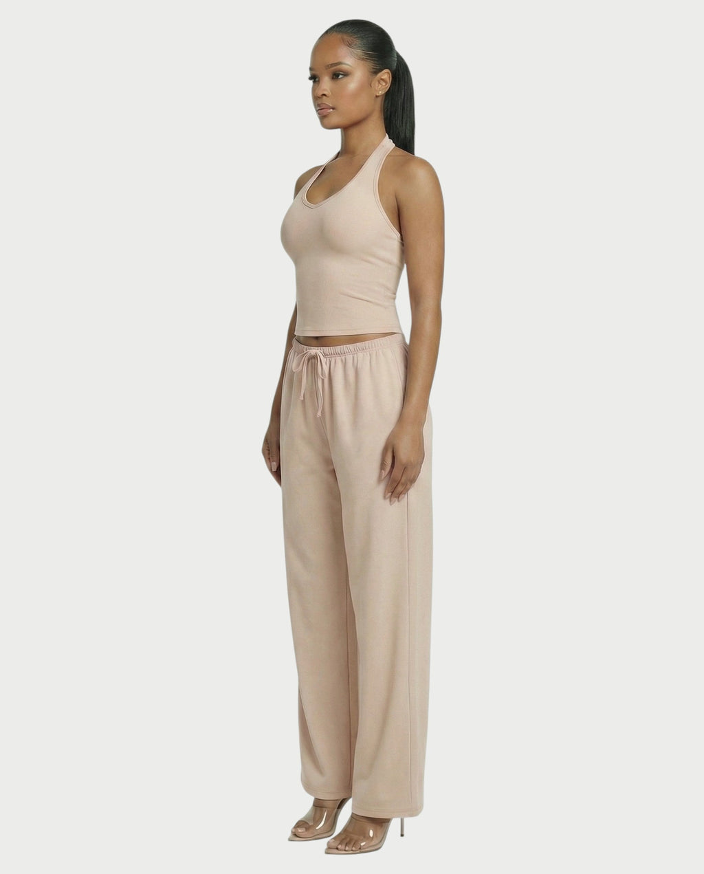 Wide-leg Drawstring Pants