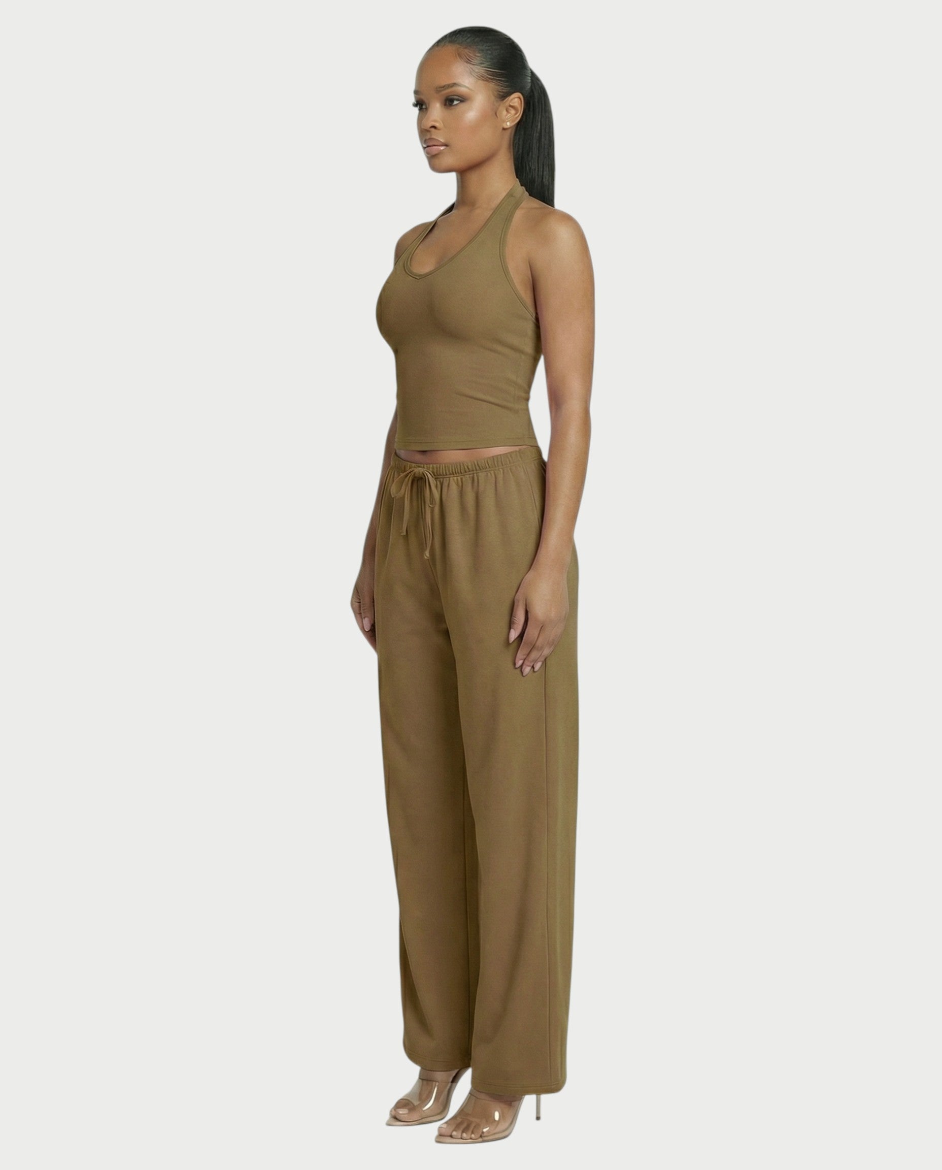 Wide-leg Drawstring Pants