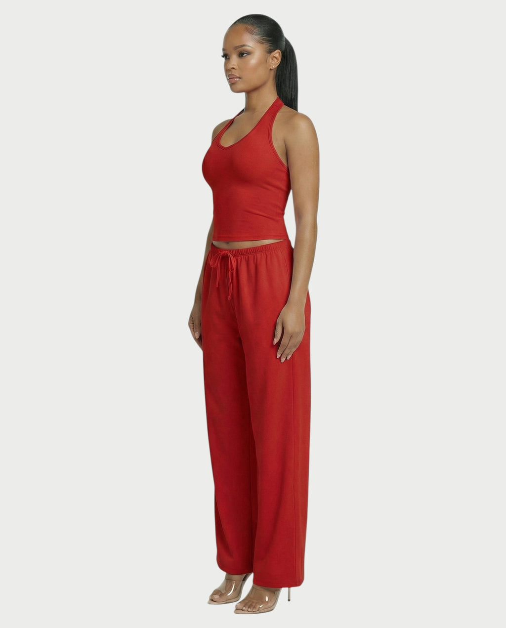 Wide-leg Drawstring Pants