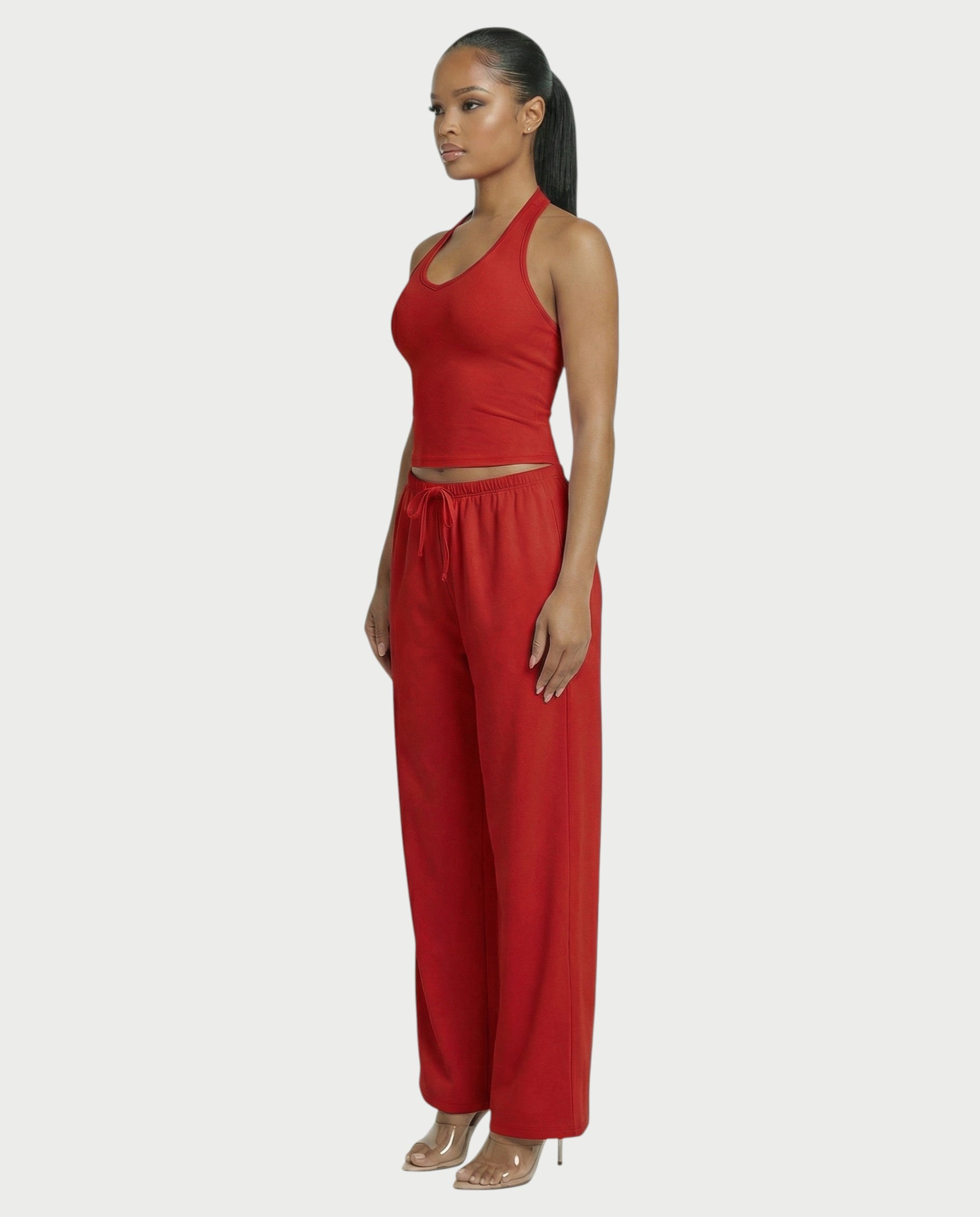 Wide-leg Drawstring Pants
