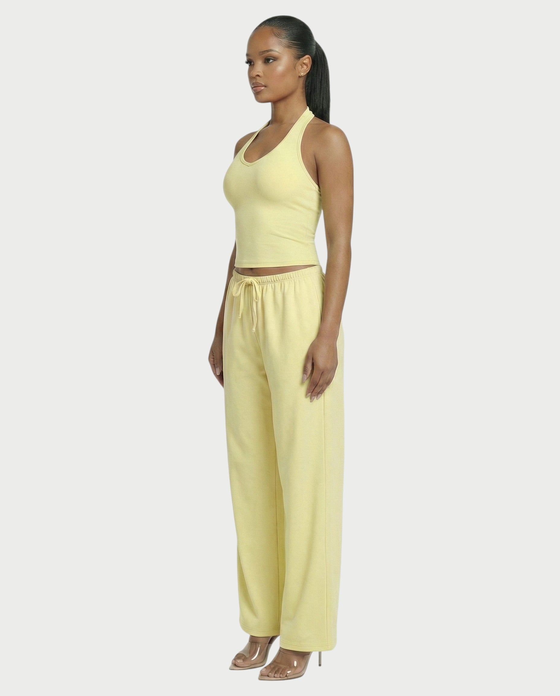 Wide-leg Drawstring Pants