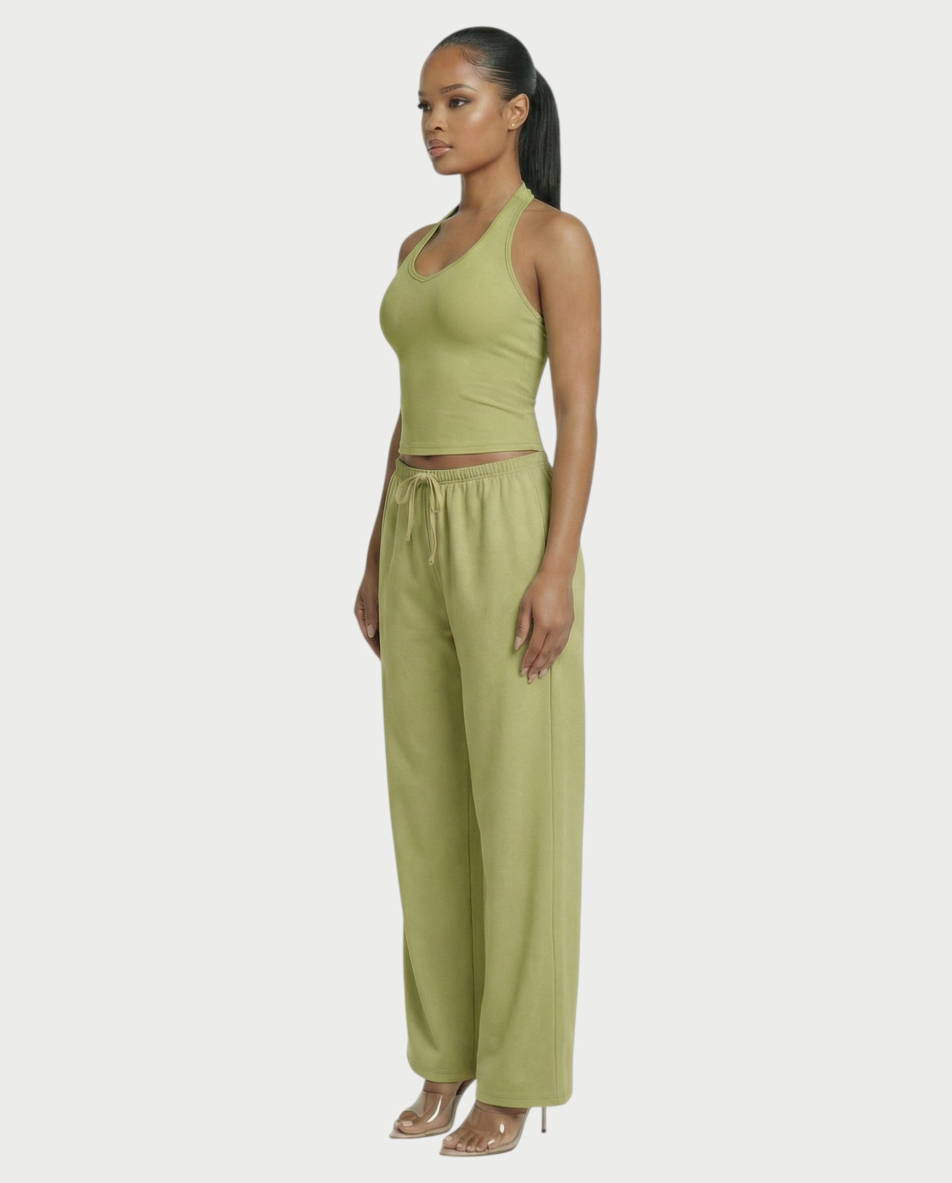 Wide-leg Drawstring Pants