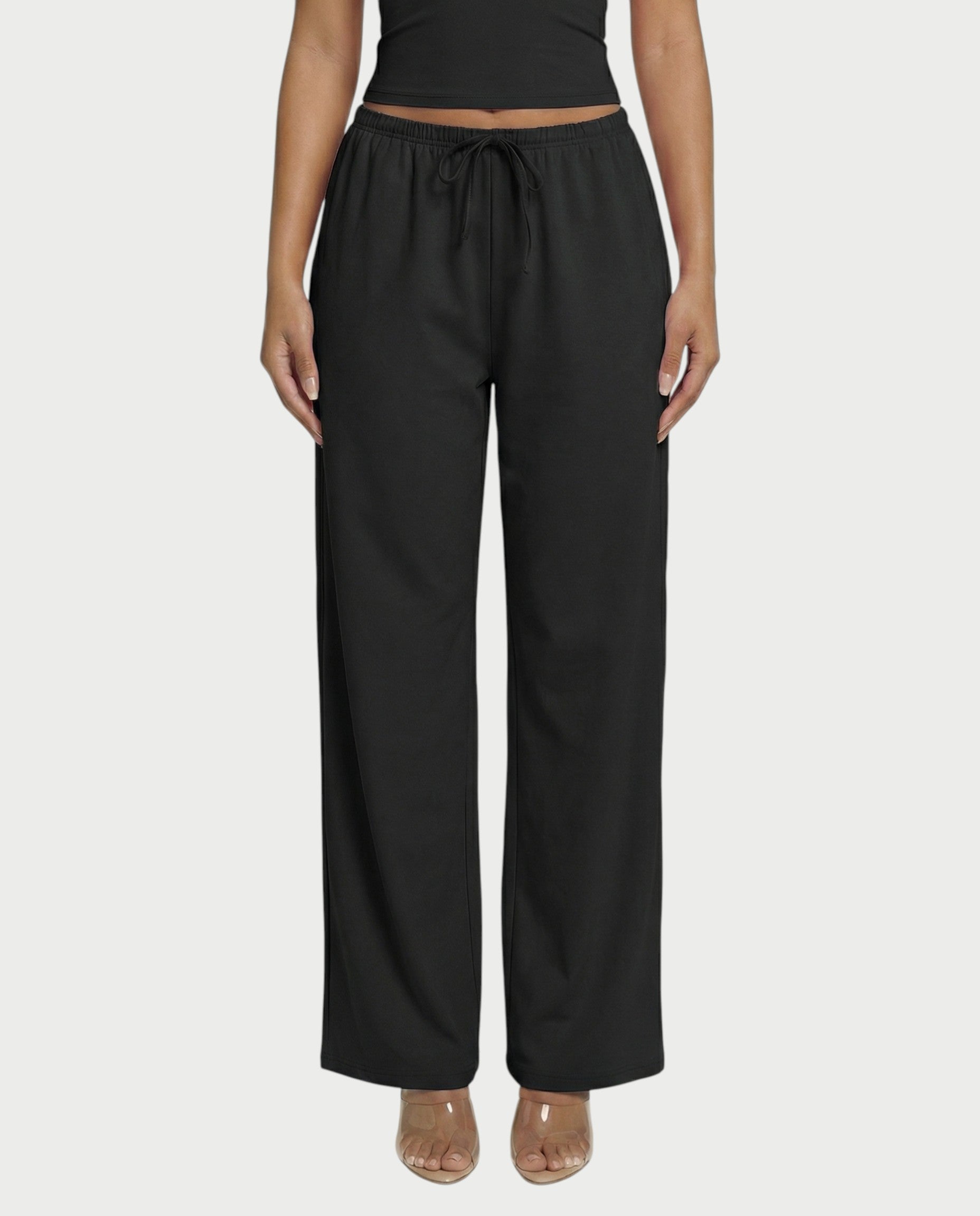Wide-leg Drawstring Pants