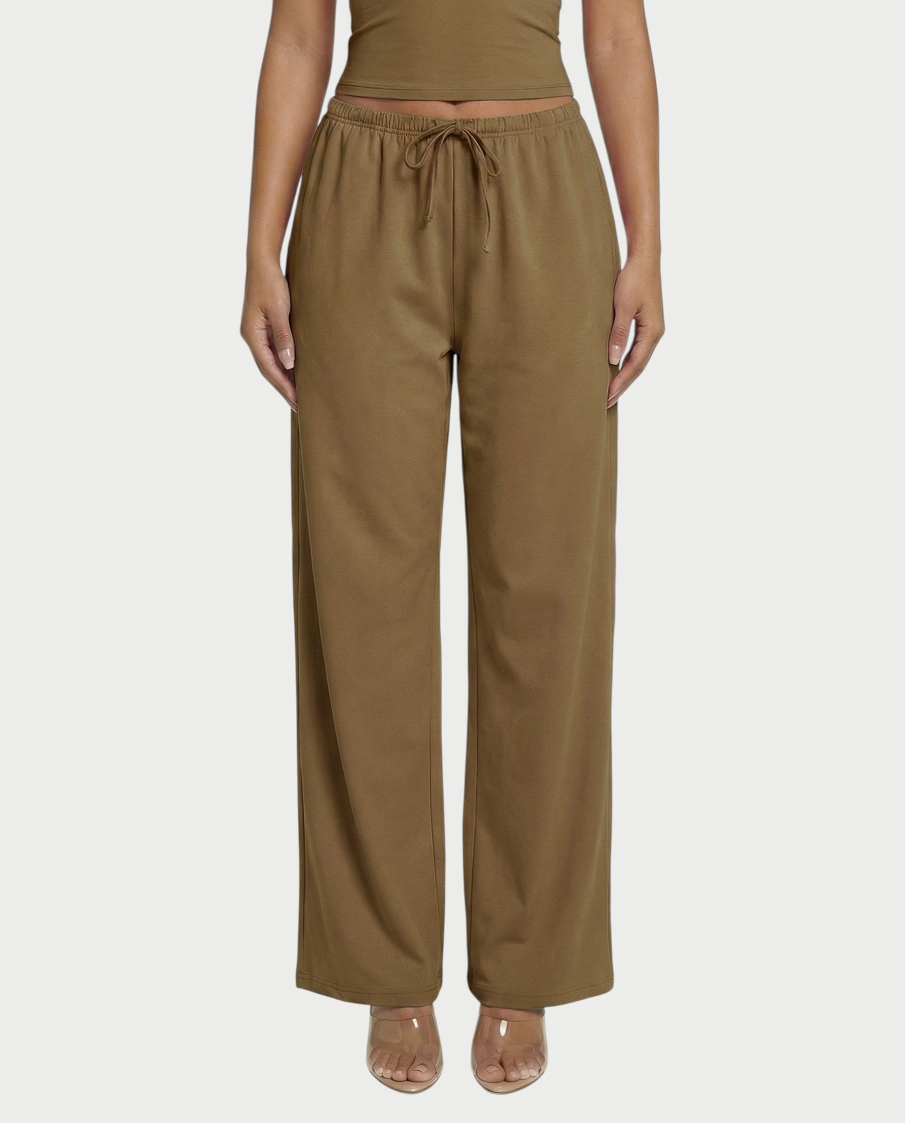 Wide-leg Drawstring Pants