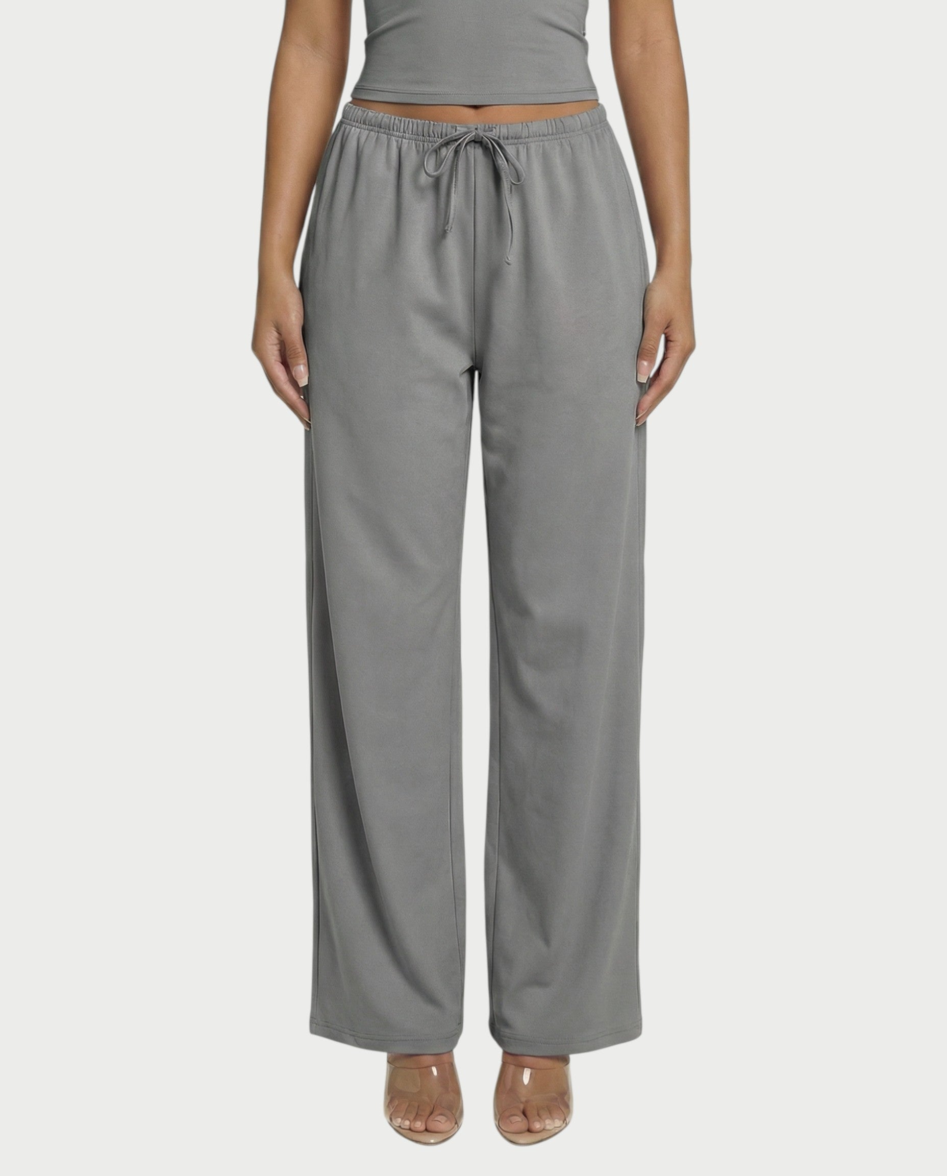 Wide-leg Drawstring Pants