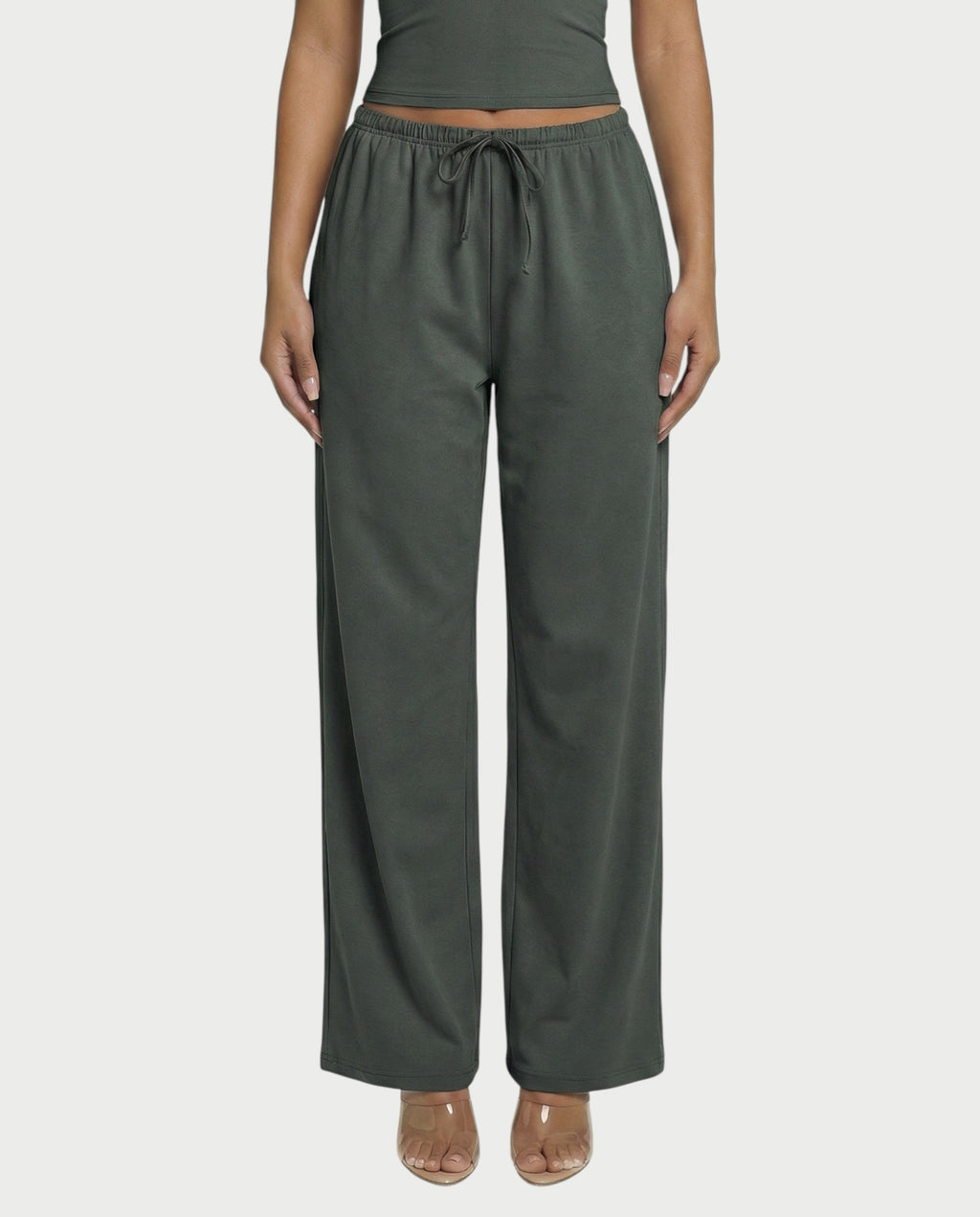 Wide-leg Drawstring Pants