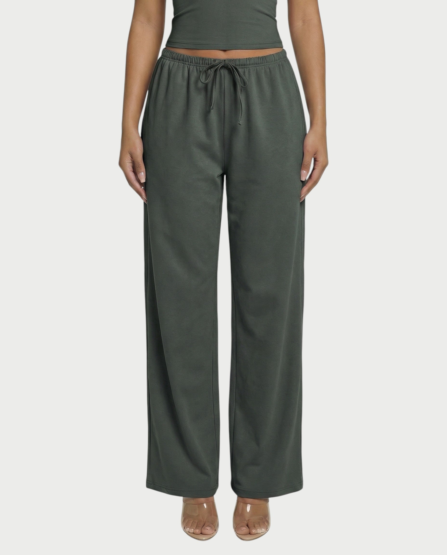 Wide-leg Drawstring Pants