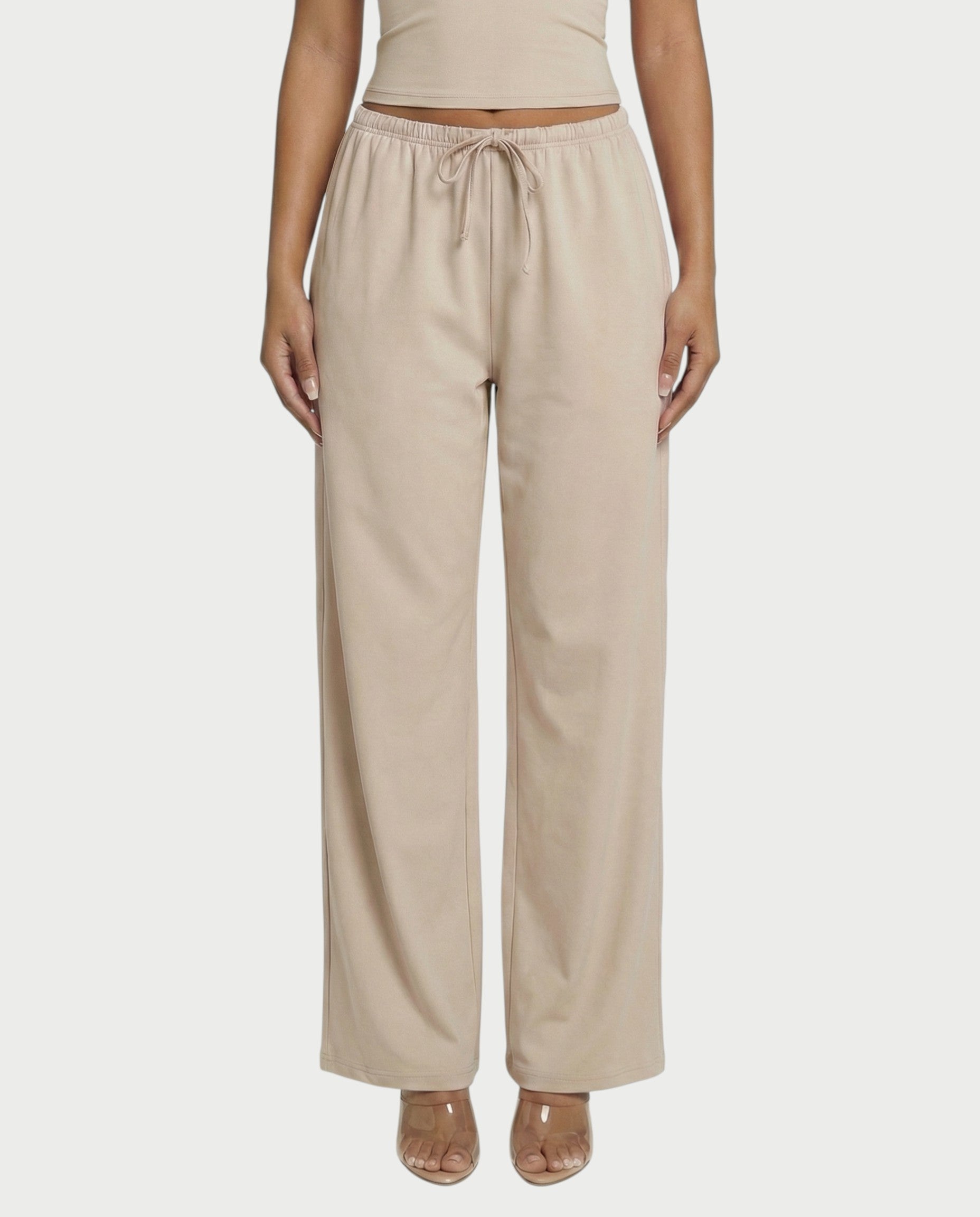 Wide-leg Drawstring Pants