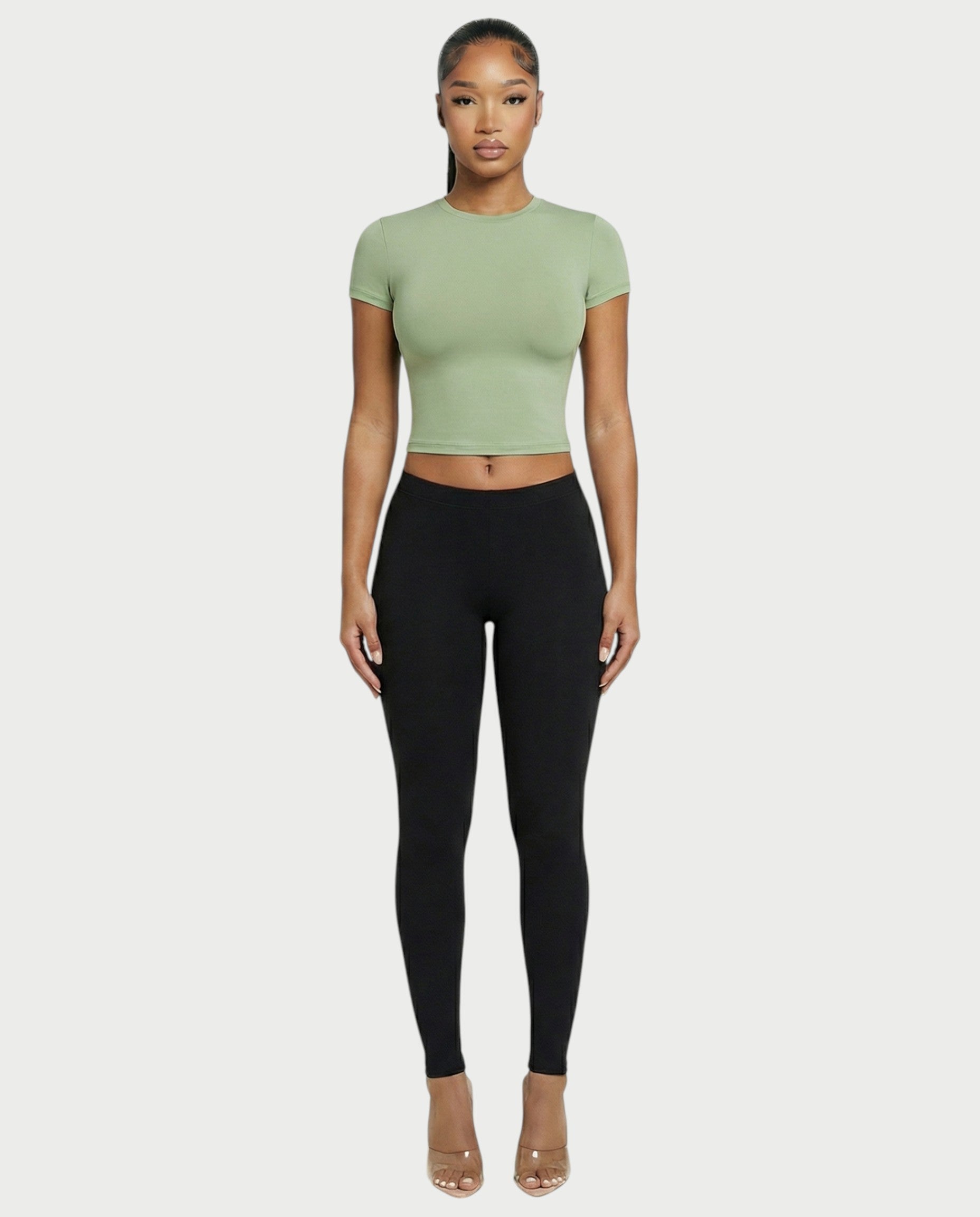 Crew Neck Slim-Fit Top