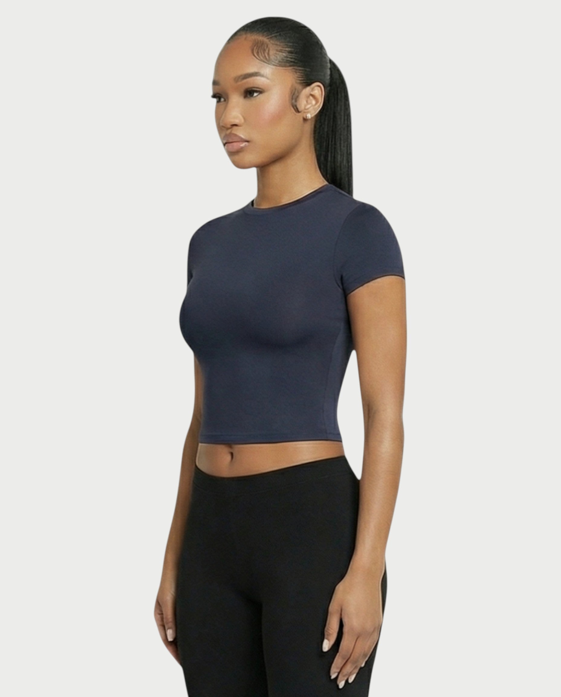Crew Neck Slim-Fit Top