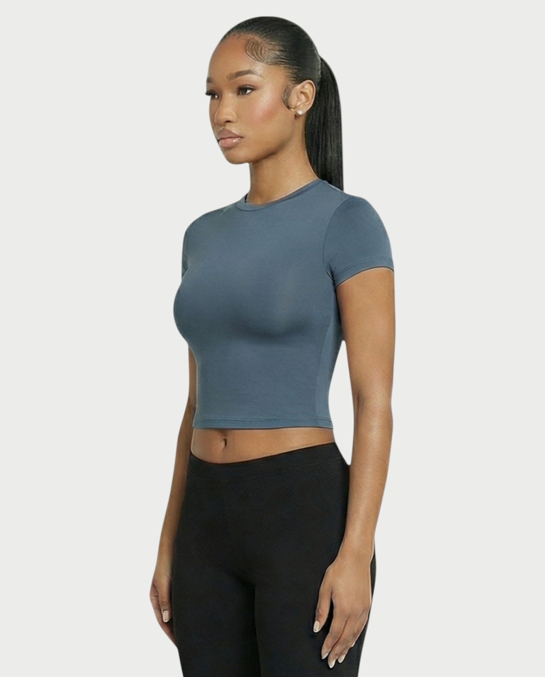 Crew Neck Slim-Fit Top