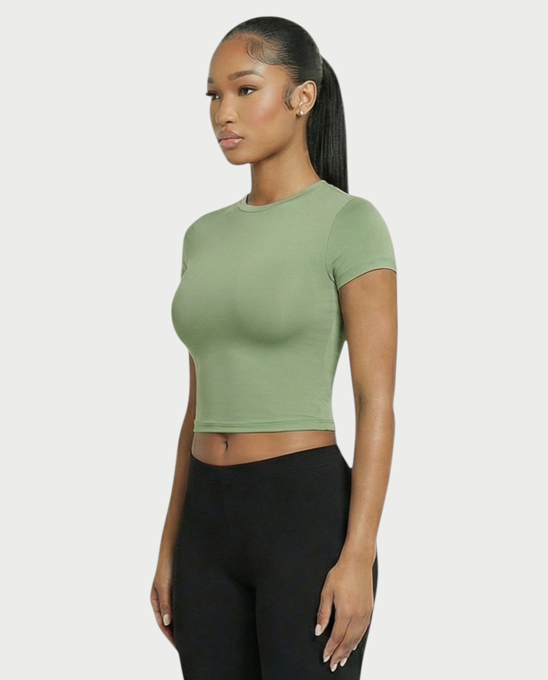 Crew Neck Slim-Fit Top