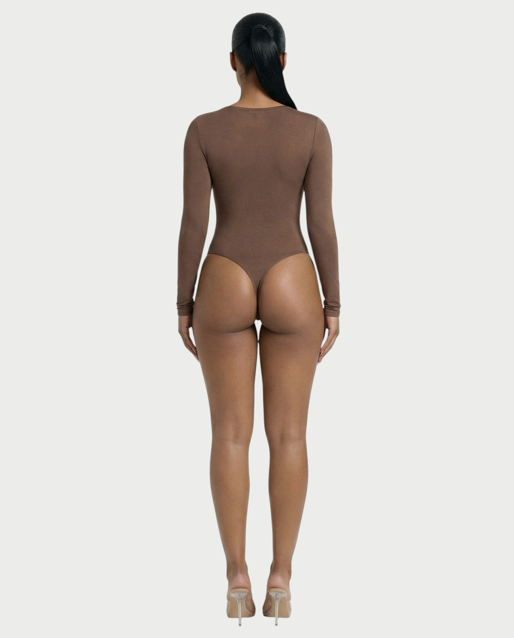 V-Neck Long Sleeve Bodysuit