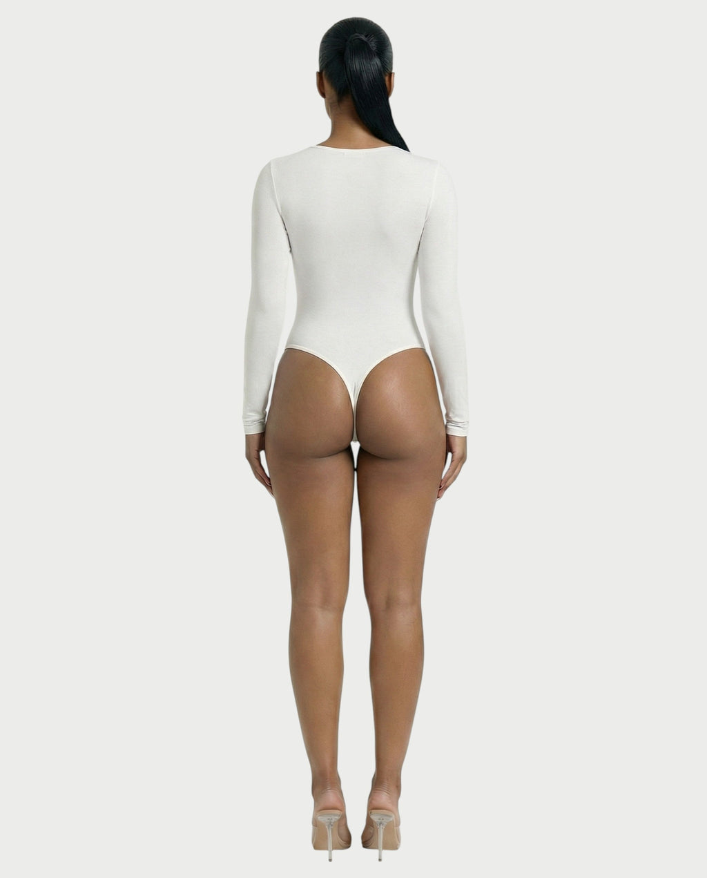 V-Neck Long Sleeve Bodysuit