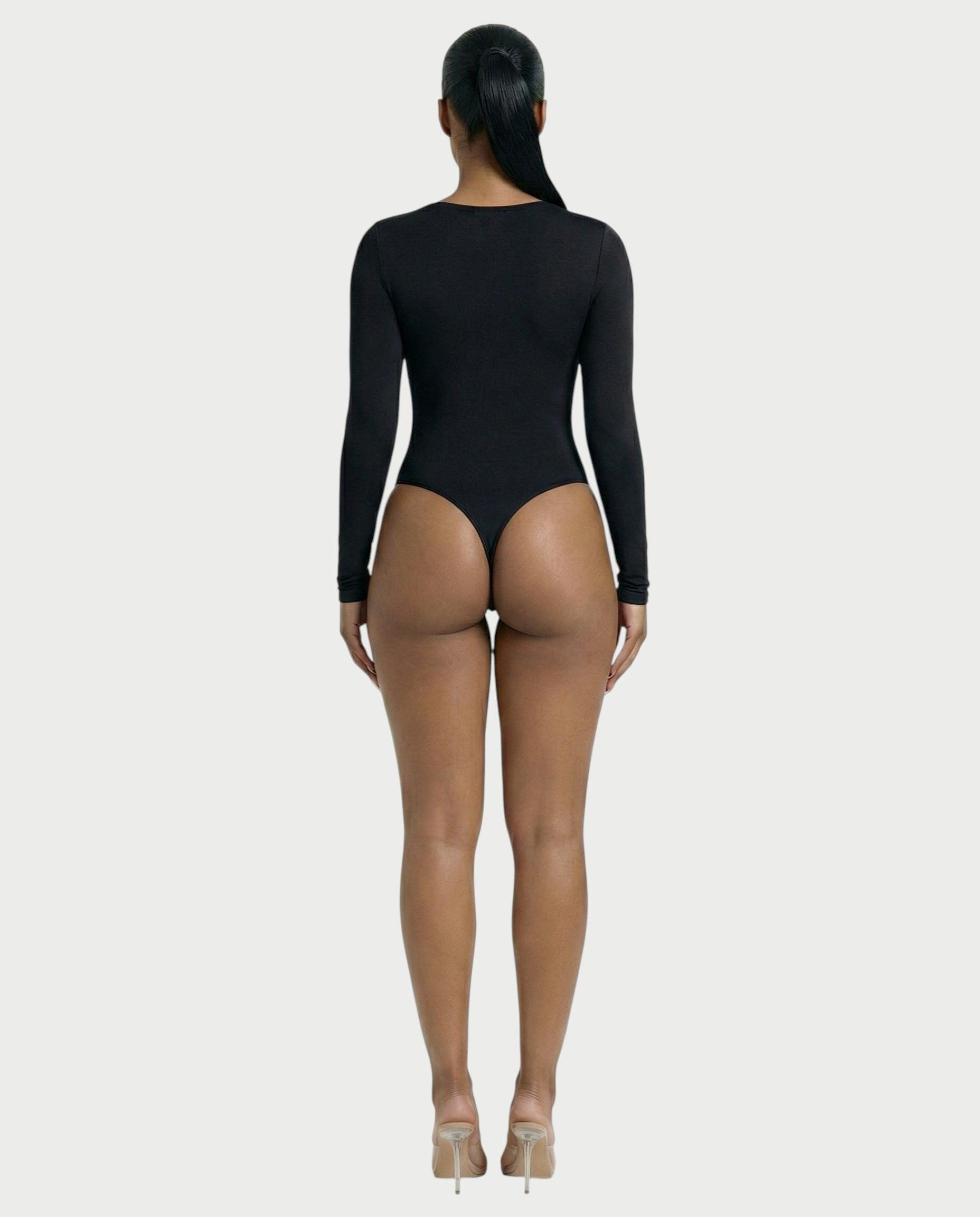 V-Neck Long Sleeve Bodysuit