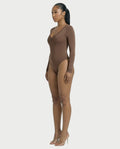 V-Neck Long Sleeve Bodysuit