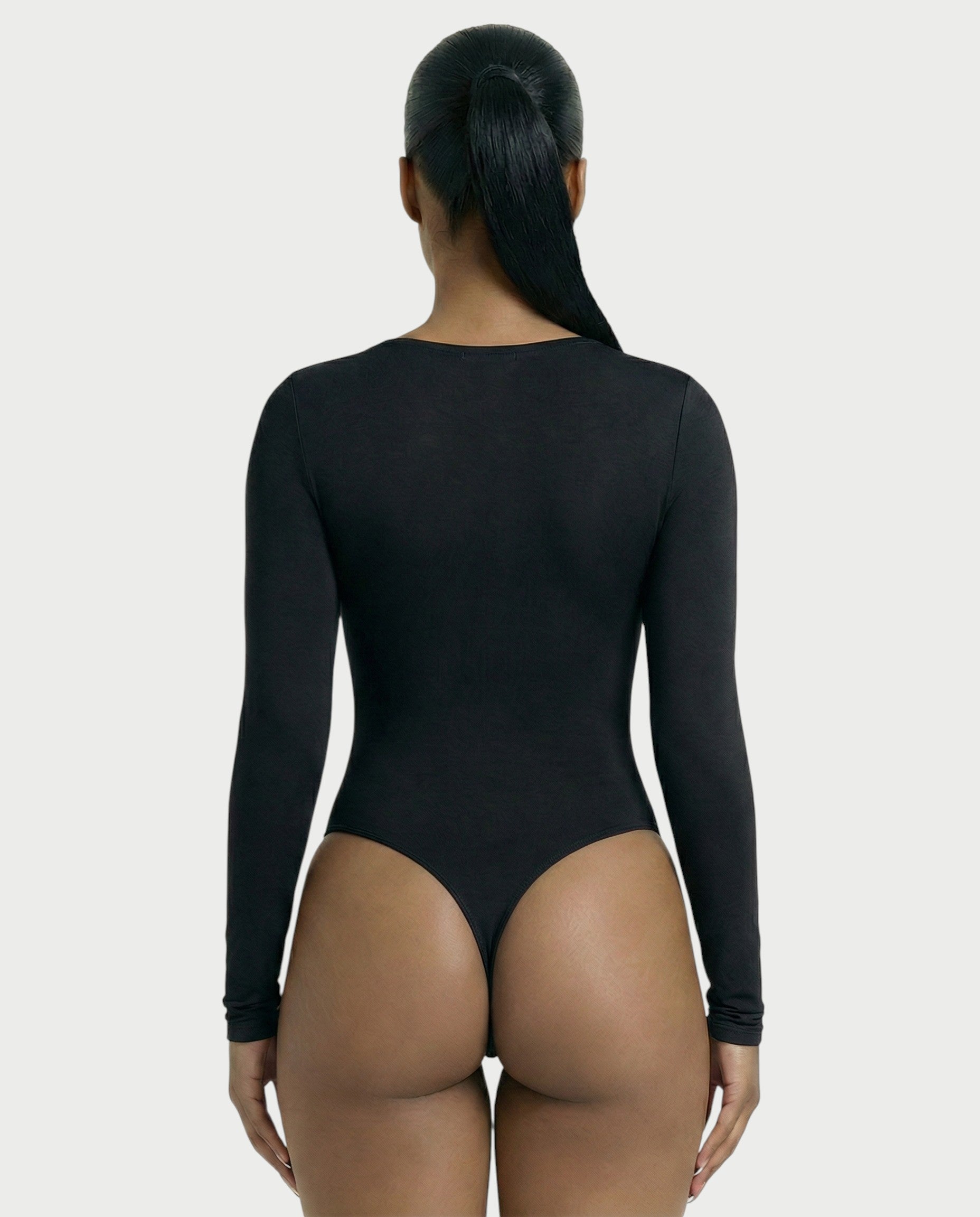 V-Neck Long Sleeve Bodysuit