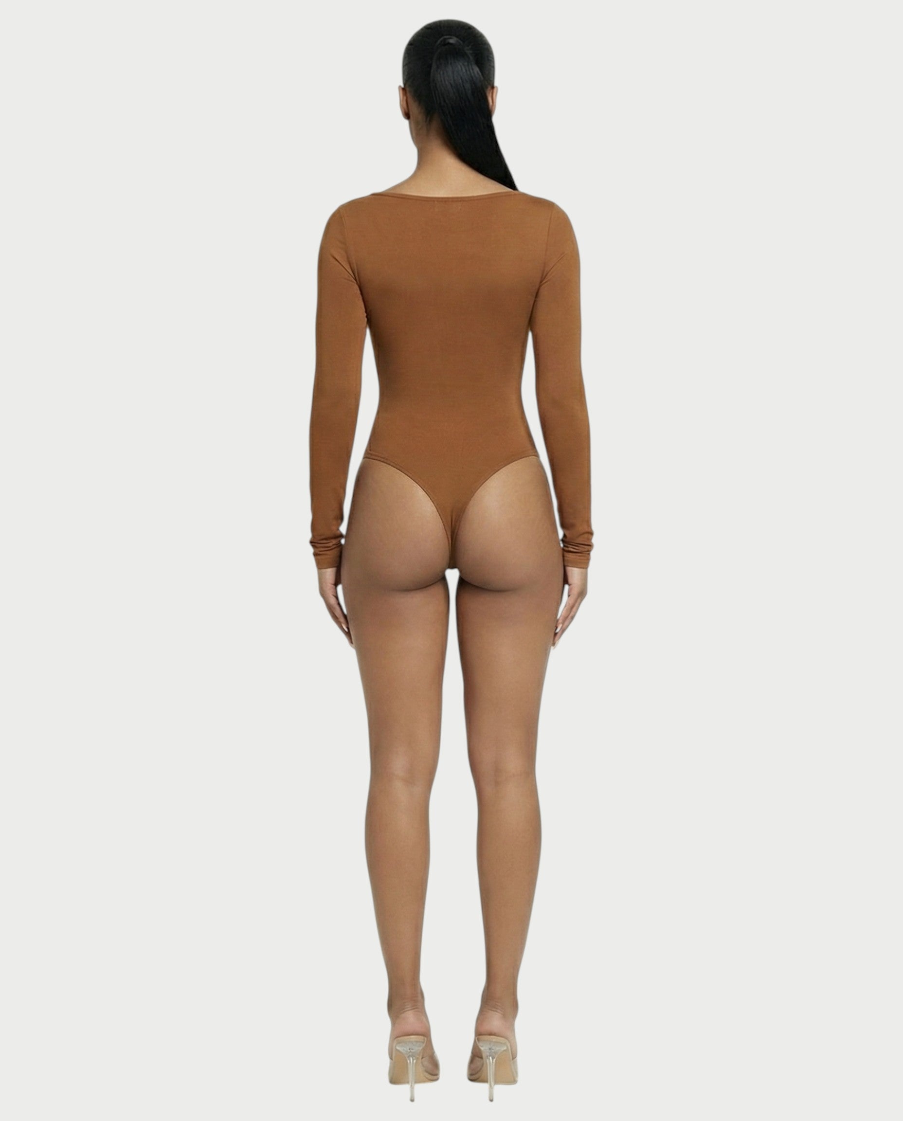 Square Neck Long Sleeve Bodysuit