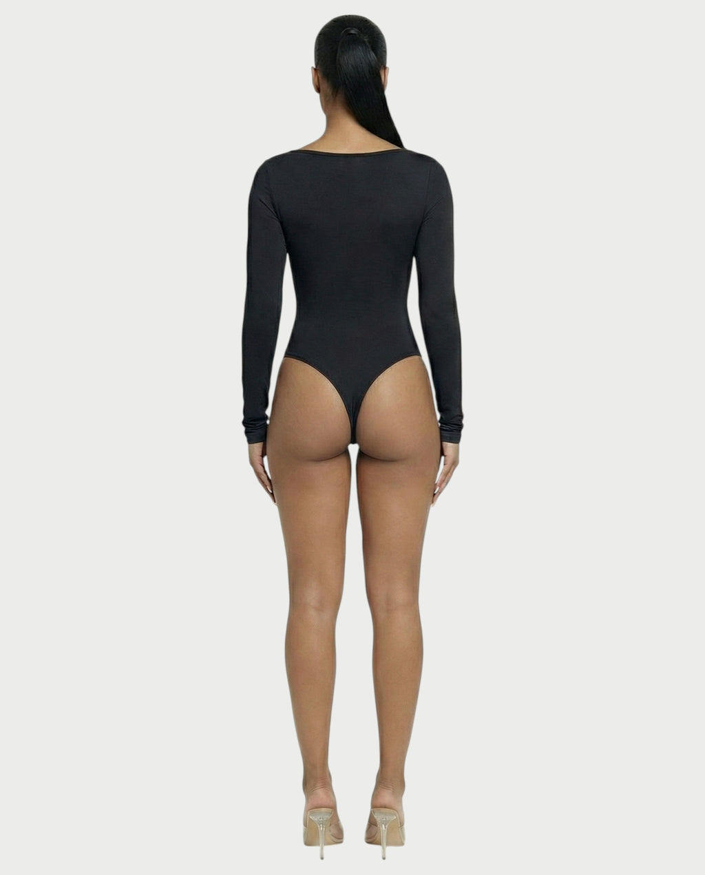 Square Neck Long Sleeve Bodysuit