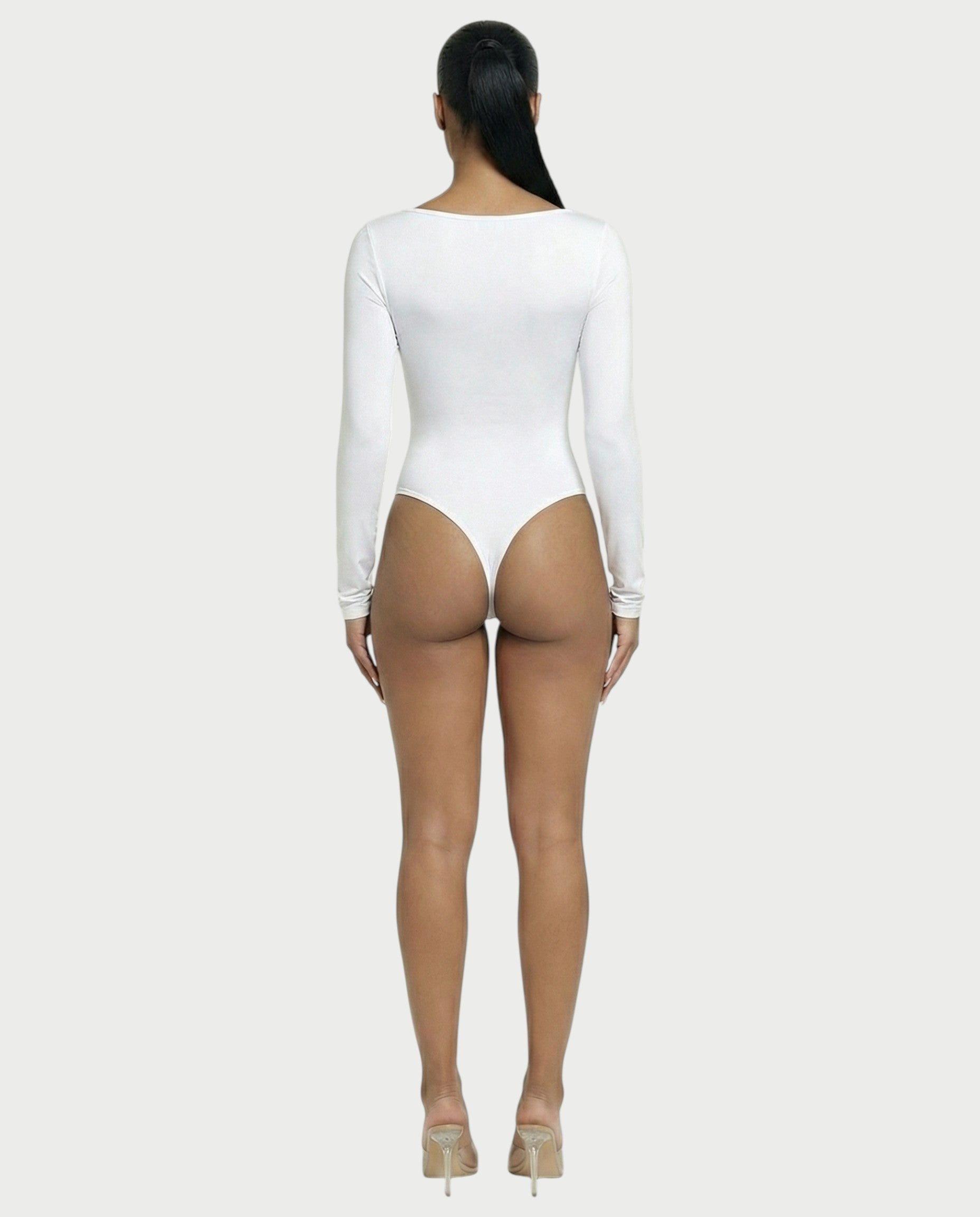 Square Neck Long Sleeve Bodysuit