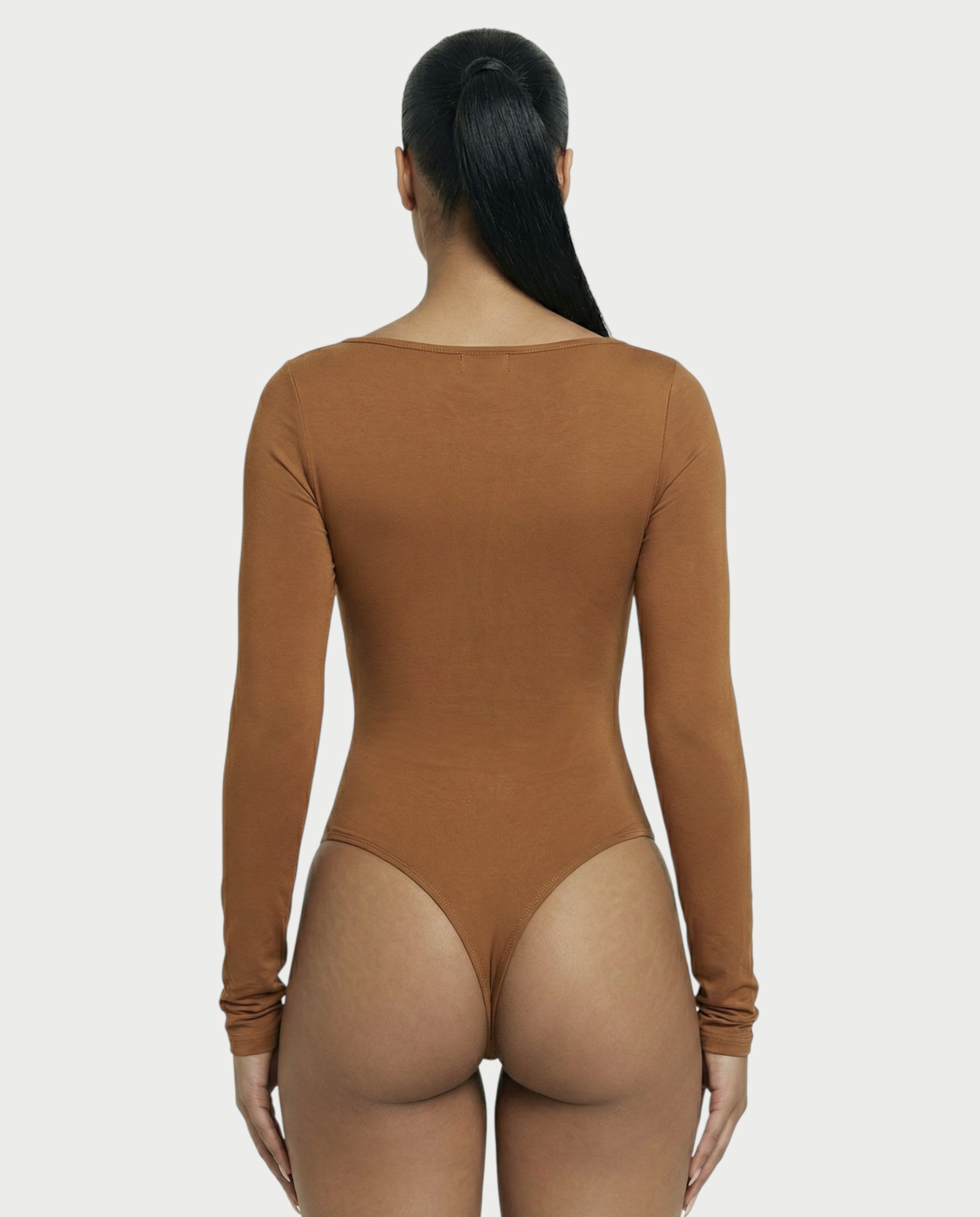 Square Neck Long Sleeve Bodysuit