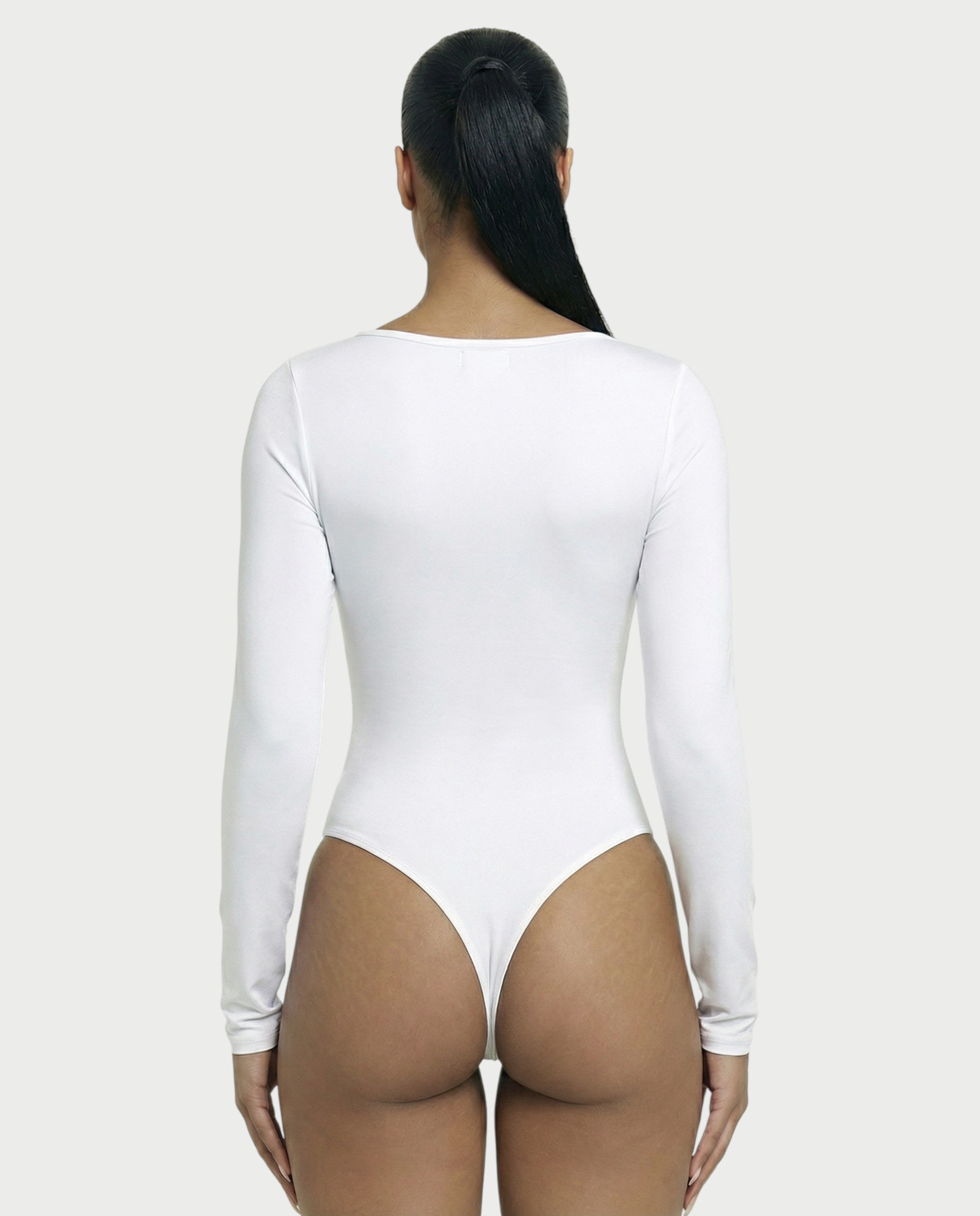 Square Neck Long Sleeve Bodysuit