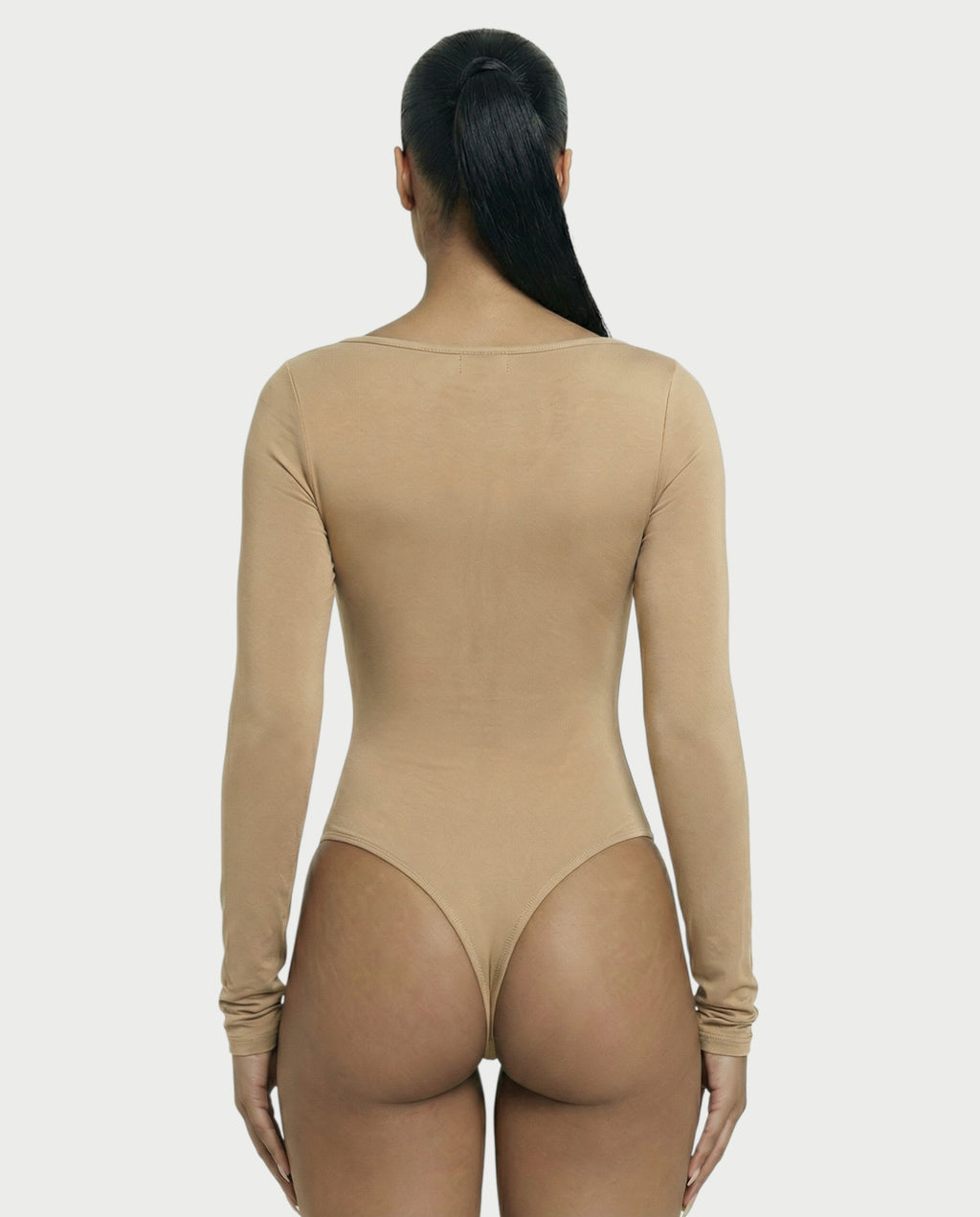 Square Neck Long Sleeve Bodysuit