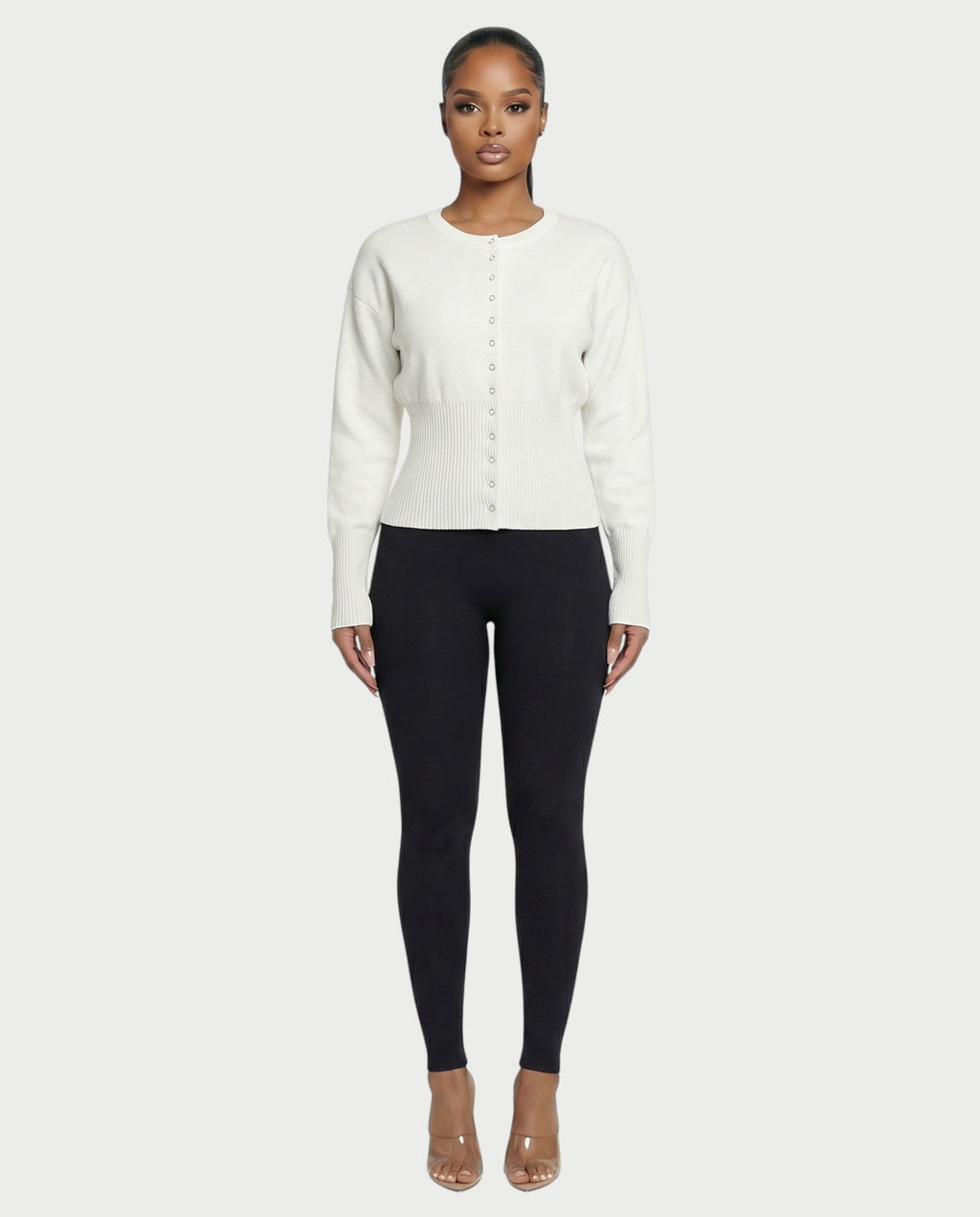 Button-Up Long Sleeve Cardigan