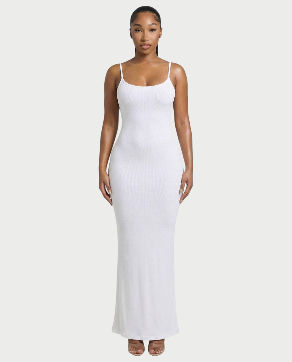 Ribbed Spaghetti Strap Maxi Dress